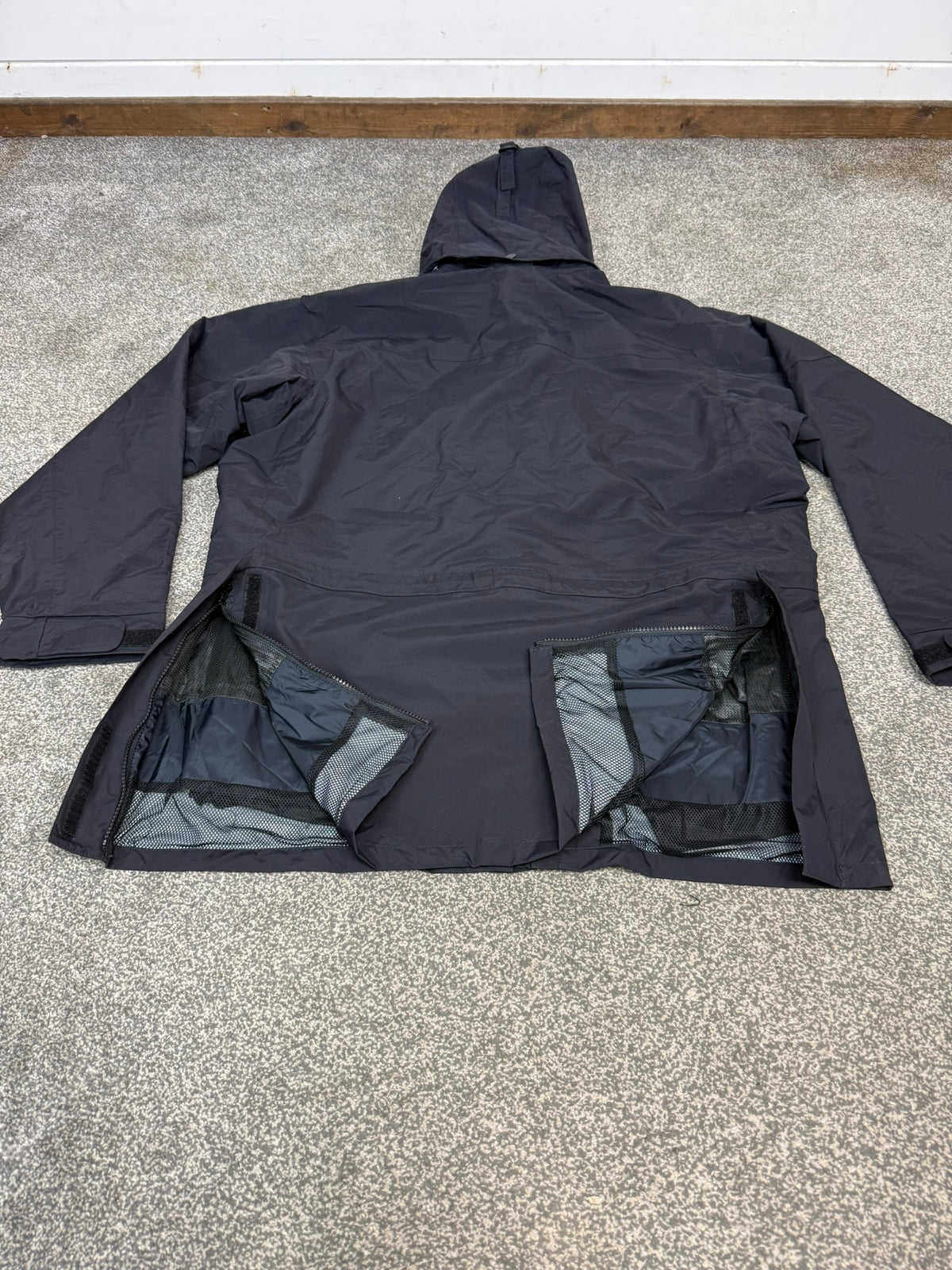Ex Police Keela Black Dual Protection Waterproof Jacket LARGE Security Hiking Coat
