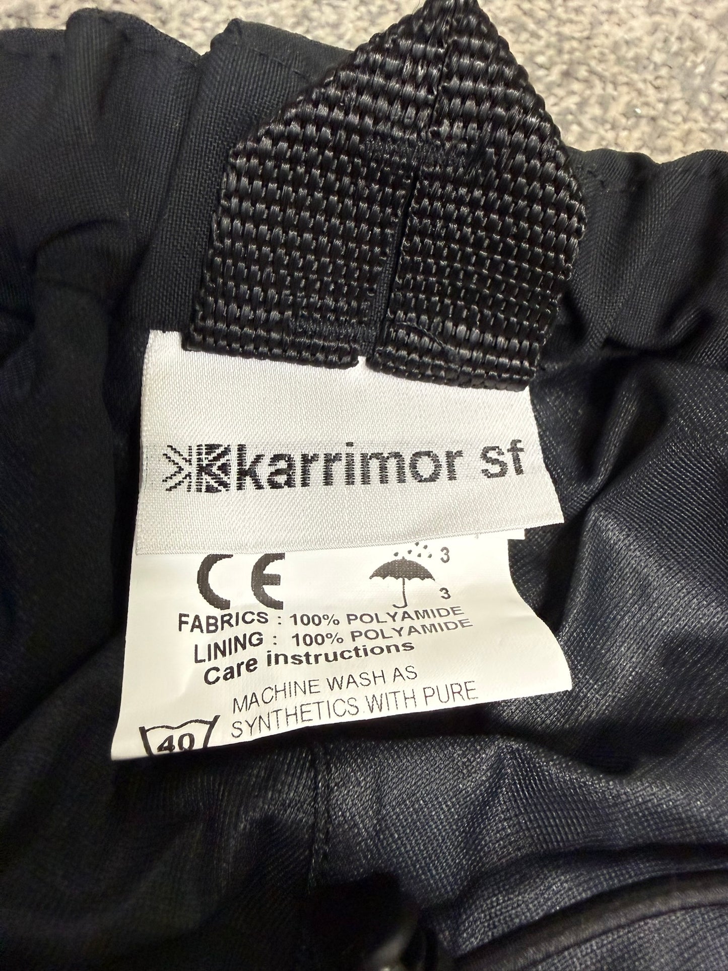 Ex Police Karrimor SF Enforcer Waterproof Over Trousers Wet Weather Security Hiking Walking