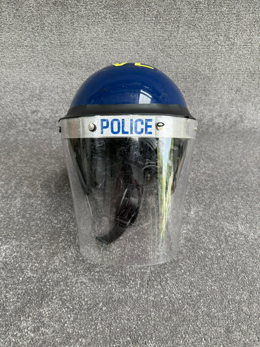 Ex Police Riot Helmet MLA Defender 58-59cm Collectable Display Airsoft Paintball