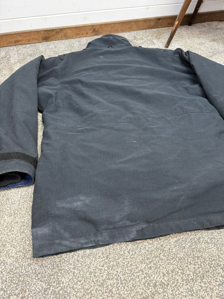 Ex Police Arktis Black Jacket Lined Coat Security Smock MEDIUM Military SAS