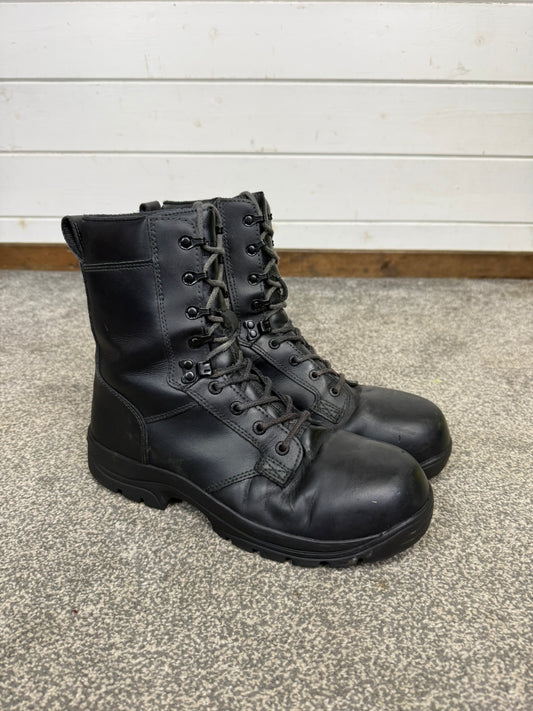 Ex Police Magnum Elite Shield Safety Boots Black Leather UK 8.5 Security Work
