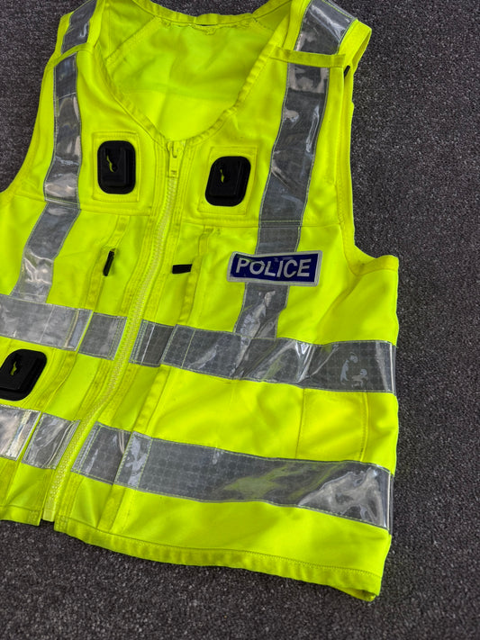 Ex Police Hi Vis Utility Patrol Klickfast Vest BADGED Large Collectors Display Film TV