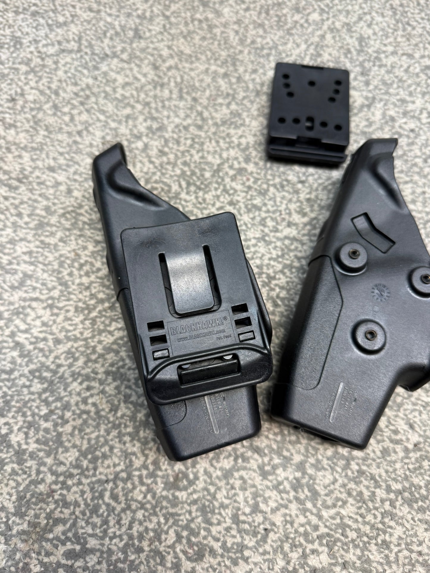 2x Blackhawk CQC Taser X26 Holster JOB LOT Ex Police Airsoft Cosplay