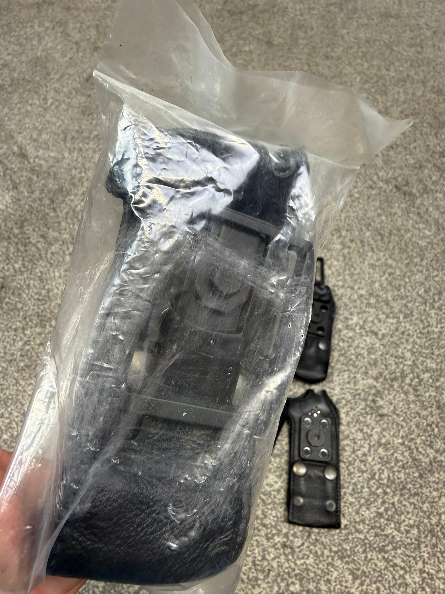 6x Ex Police Sepura Tetra Radio Leather Case Pouch Klickfast Job Lot Bundle Security Film TV Prop