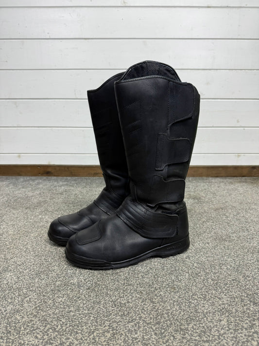 Ex Police Altberg Skywalk Leather Motorcycle Boots Touring Waterproof Bike Boots UK 8