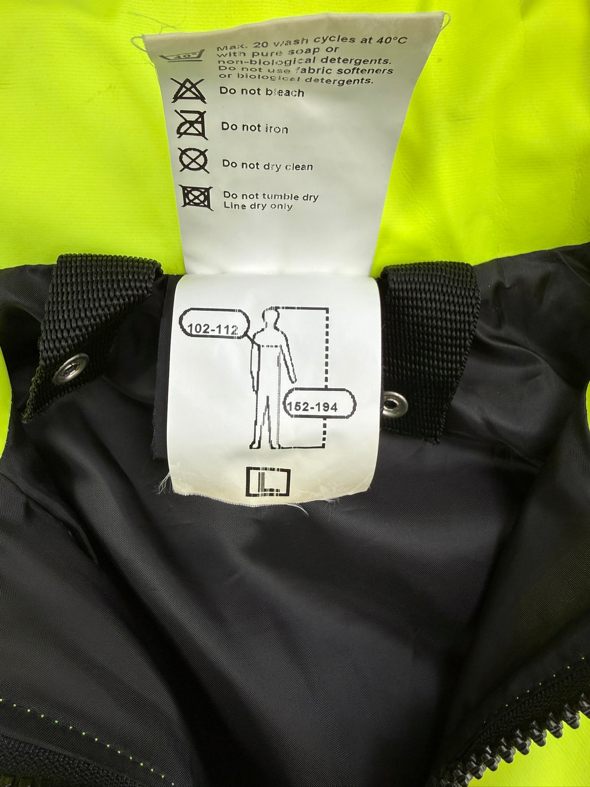 Ex Police Hi Vis Waterproof Jacket BADGED - Large Film TV Uniform Display Coat