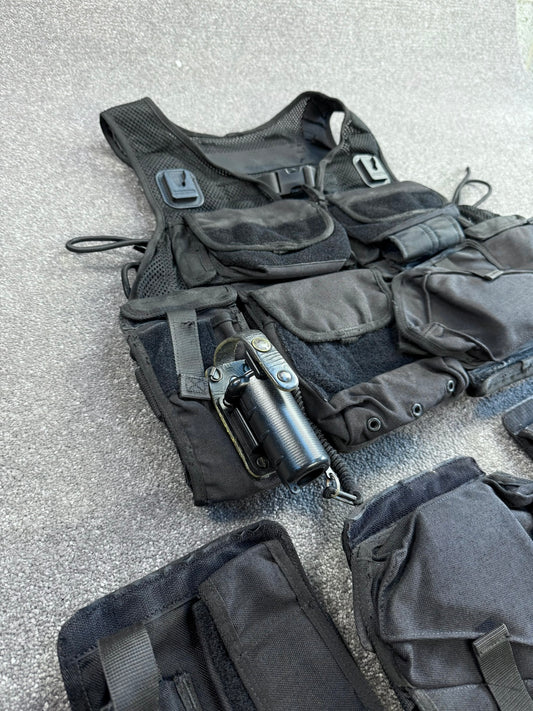 Ex Police Firearms ARV Tactical Waistcoat Vest + Spare Pouches Security Patrol Dog Handler Airsoft