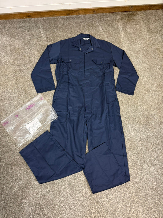 NEW Alsico Blue Coveralls Boiler Suit 44" Chest XL