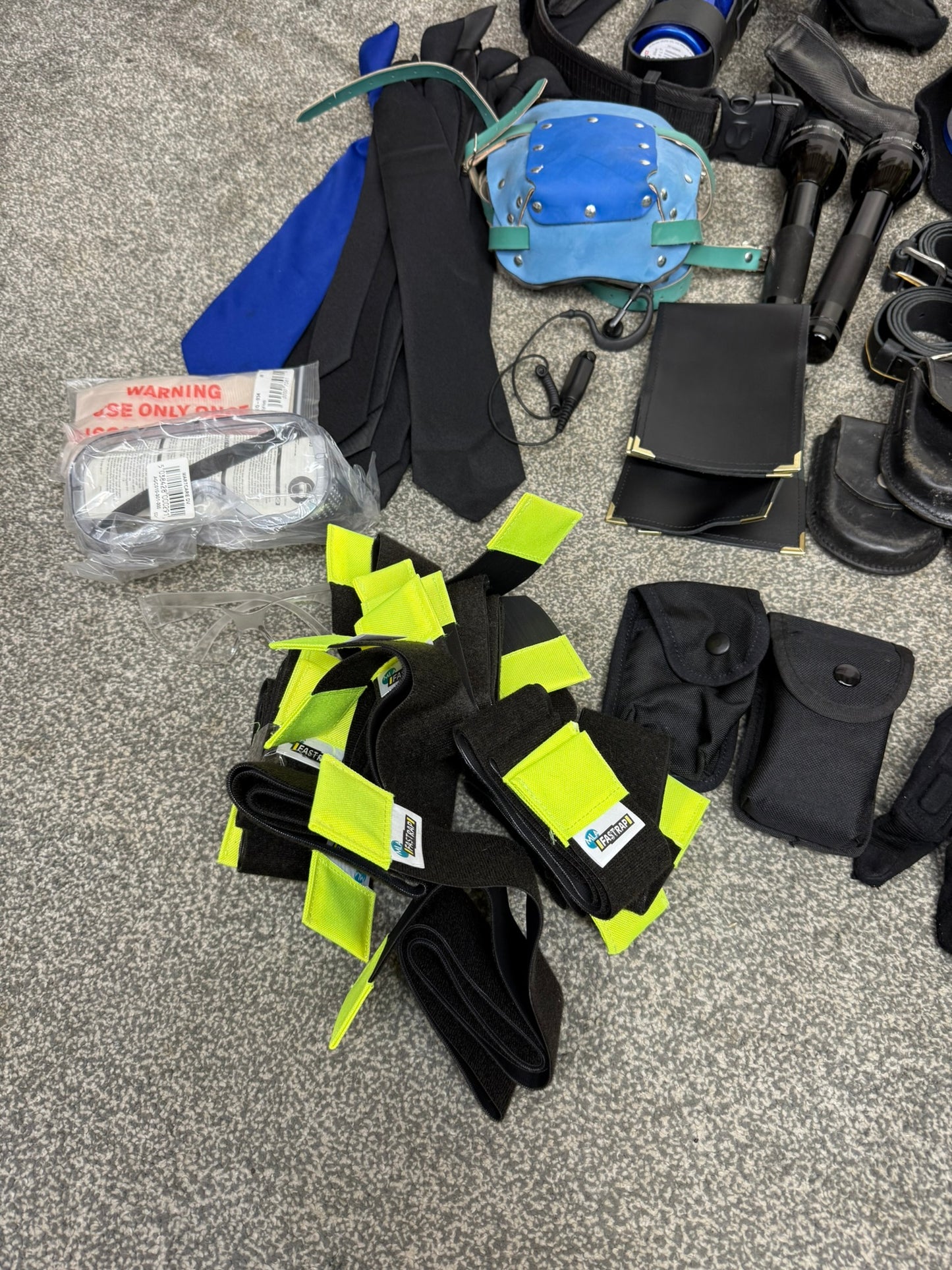 Ex Police Accessory Job Lot Belt Pouches Gloves Hat Maglite Security Lot