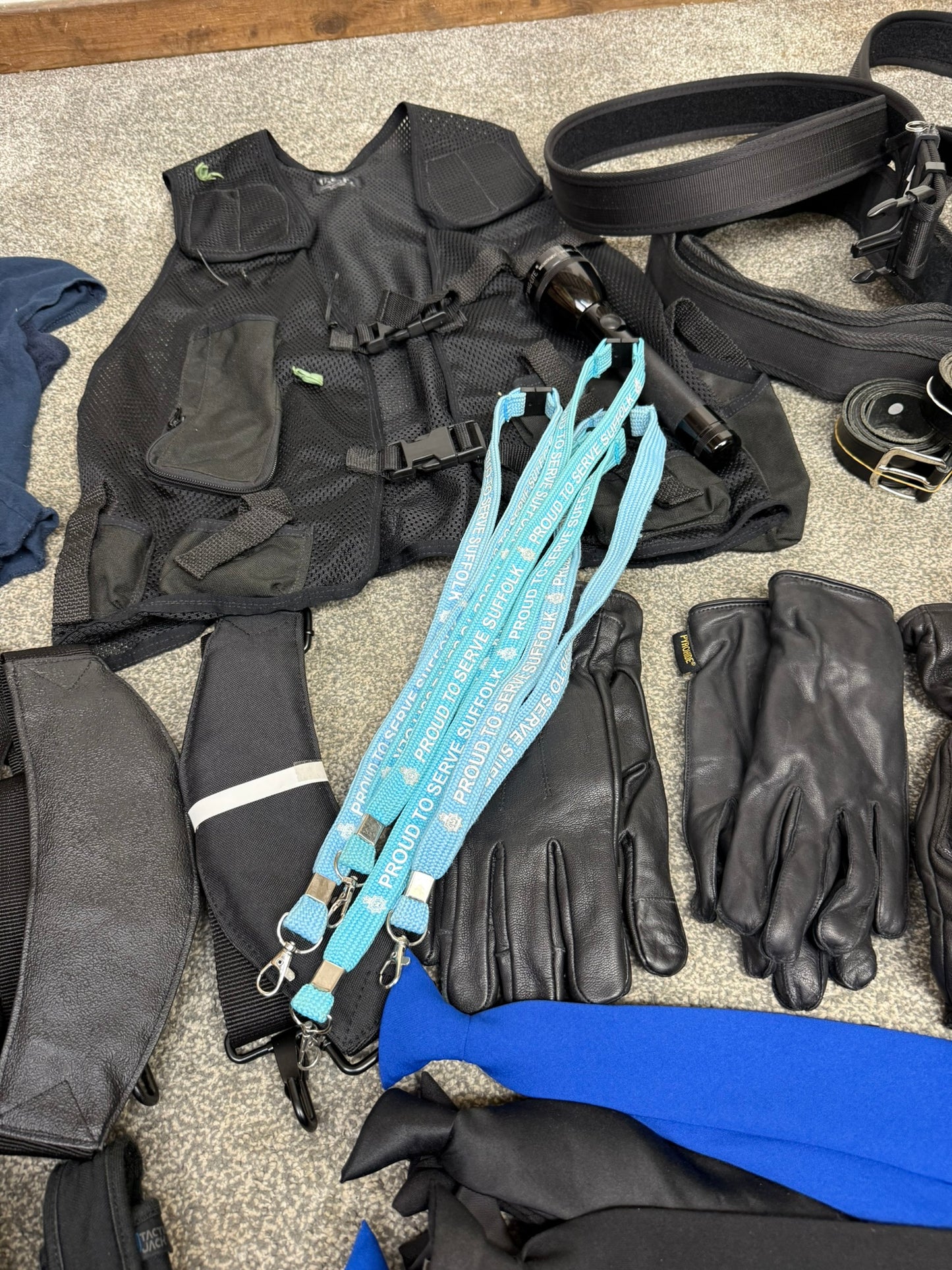 Ex Police Accessory Job Lot Vest Belts Pouches Gloves Maglite Security Lot