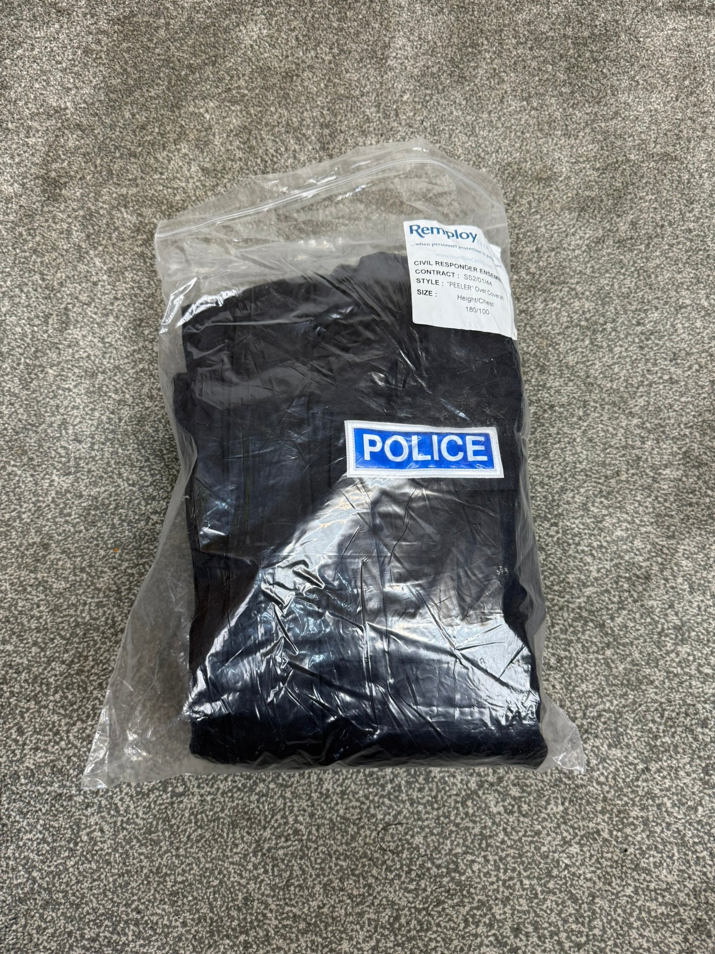 Ex Police Remploy CBRN Coverall Suit Civil Responder Peeler Waterproof - NEW