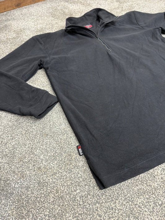 Keela Micro Fleece Black Lightweight Ex Police Hiking Work Baselayer Top