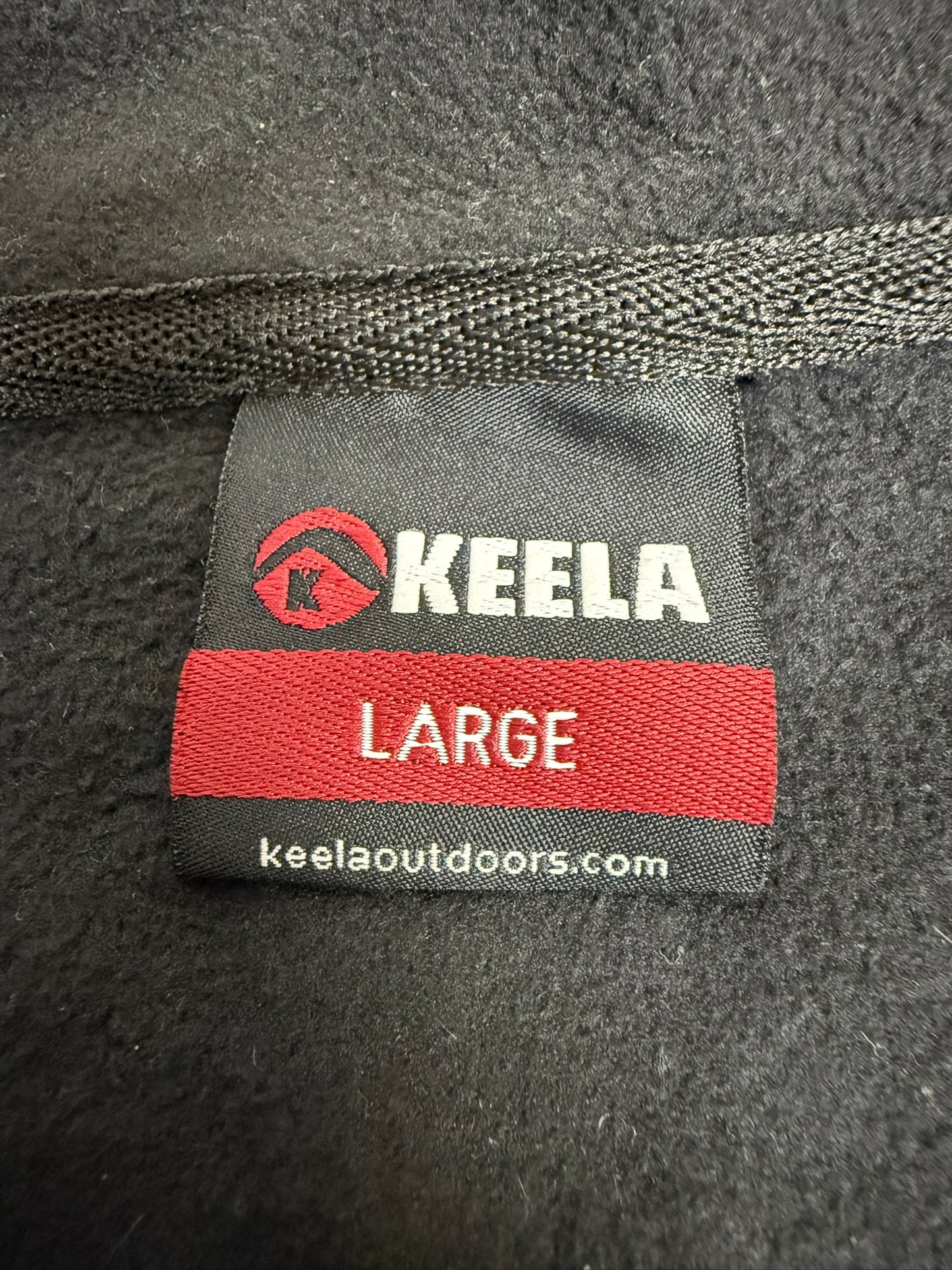 Ex Police Keela Black Micro Fleece Lightweight Hiking Top - Large