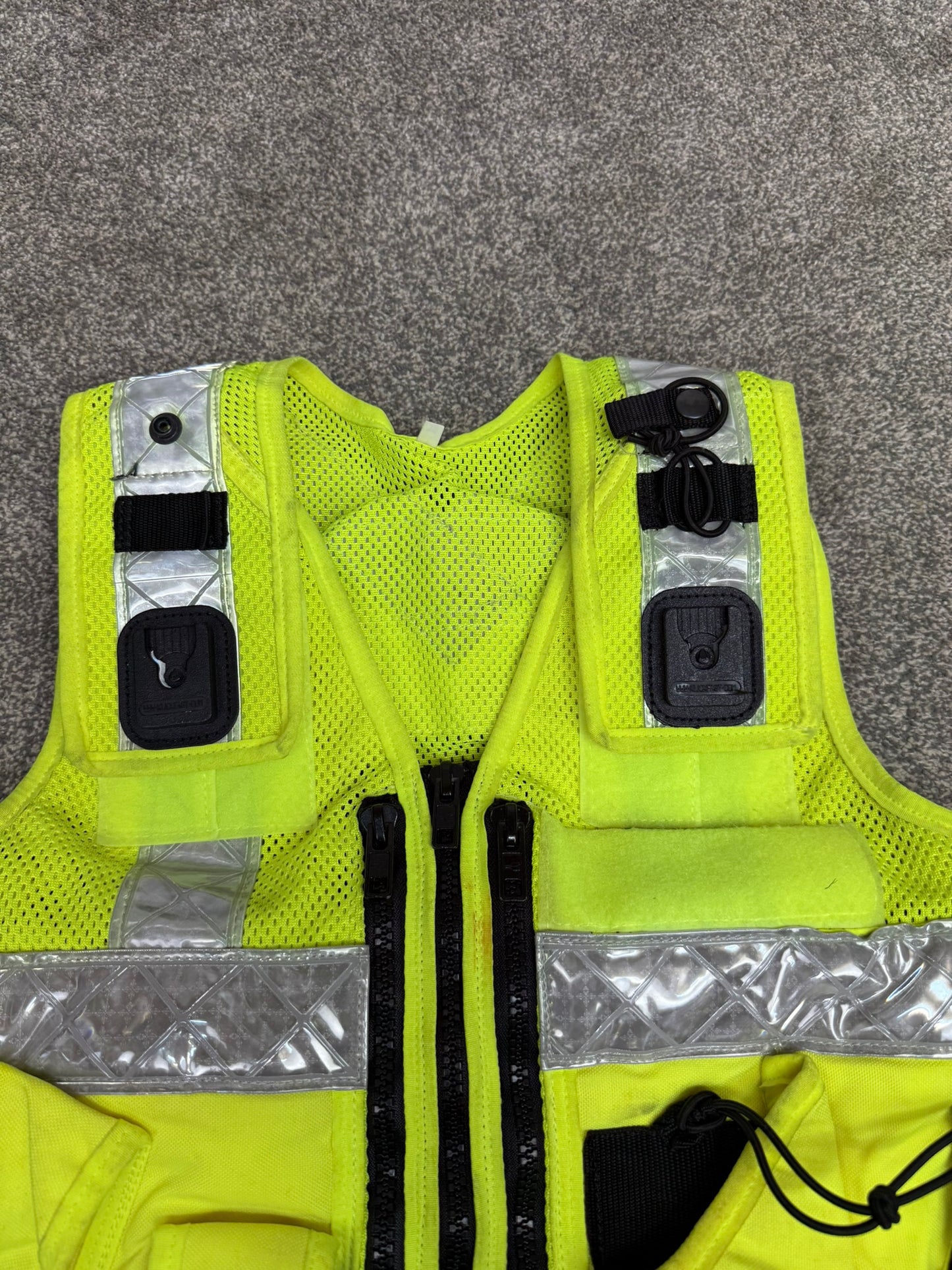 Ex Police Hi Vis Utility Tac Vest Security Patrol Equipment Vest Marshall - X Small