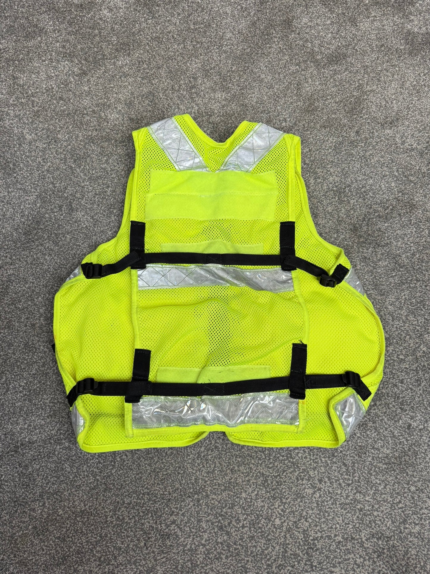 Ex Police Hi Vis Utility Tac Vest Security Patrol Equipment Vest Marshall - X Small