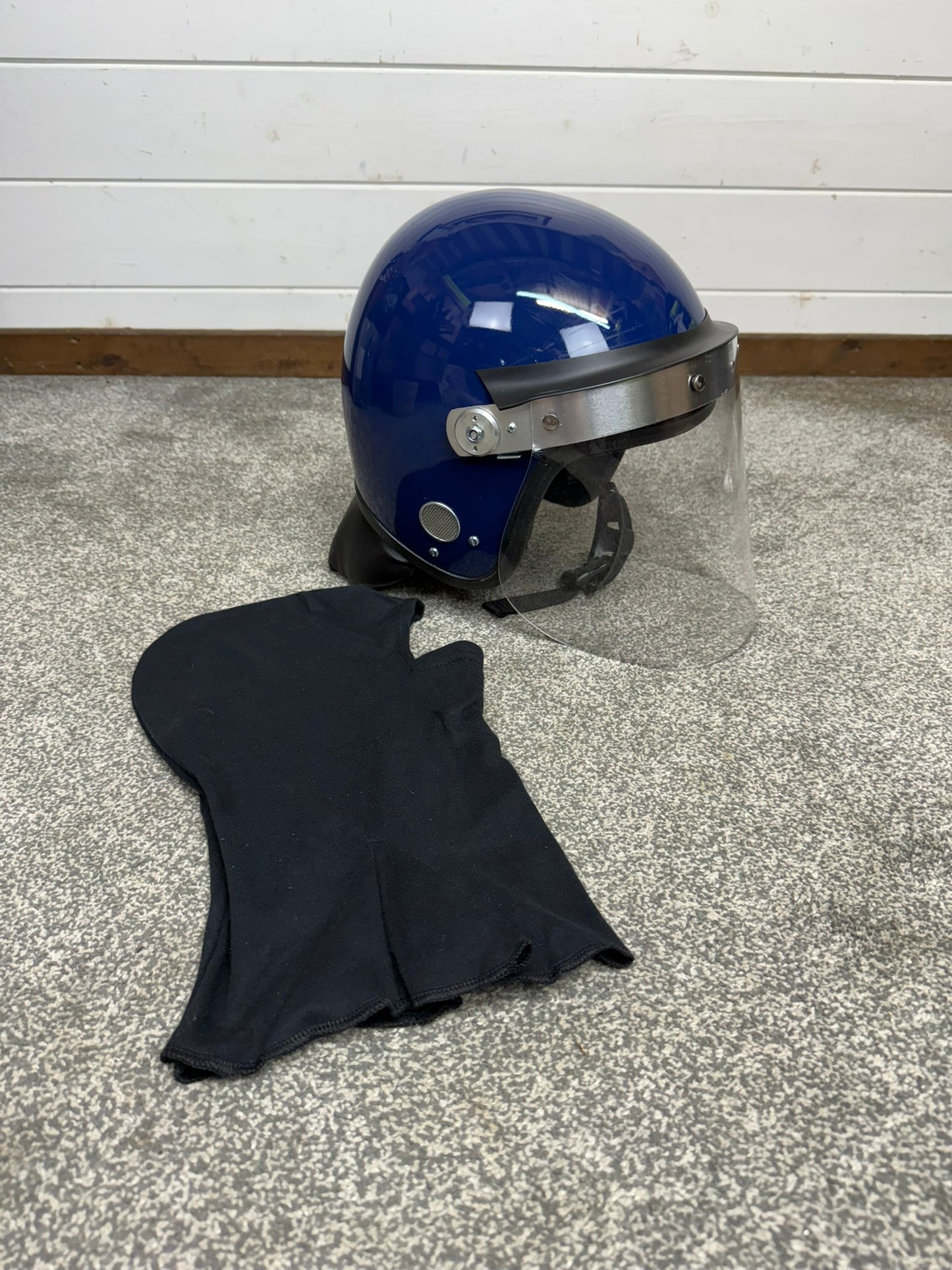 Ex Police Riot Helmet Defender 58-59cm Genuine Obsolete Collectable Display Airsoft Paintball