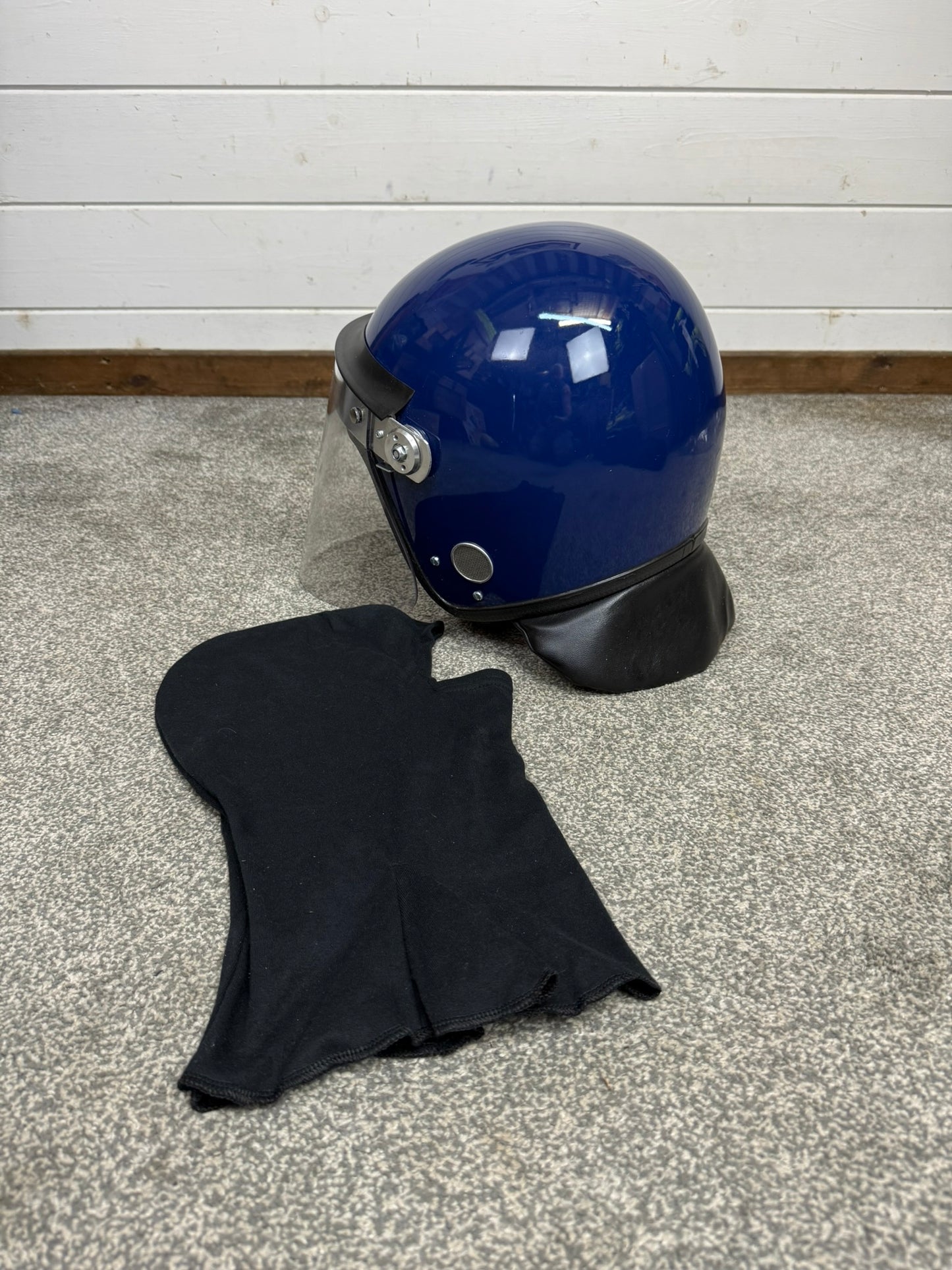 Ex Police Riot Helmet Defender 58-59cm Genuine Obsolete Collectable Display Airsoft Paintball