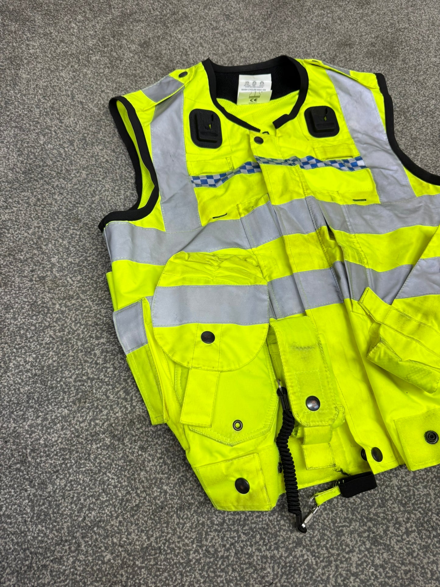 Ex Police Hi Vis Utility Vest Equipment Vest Gilet Yaffy 232 LARGE Patrol Security