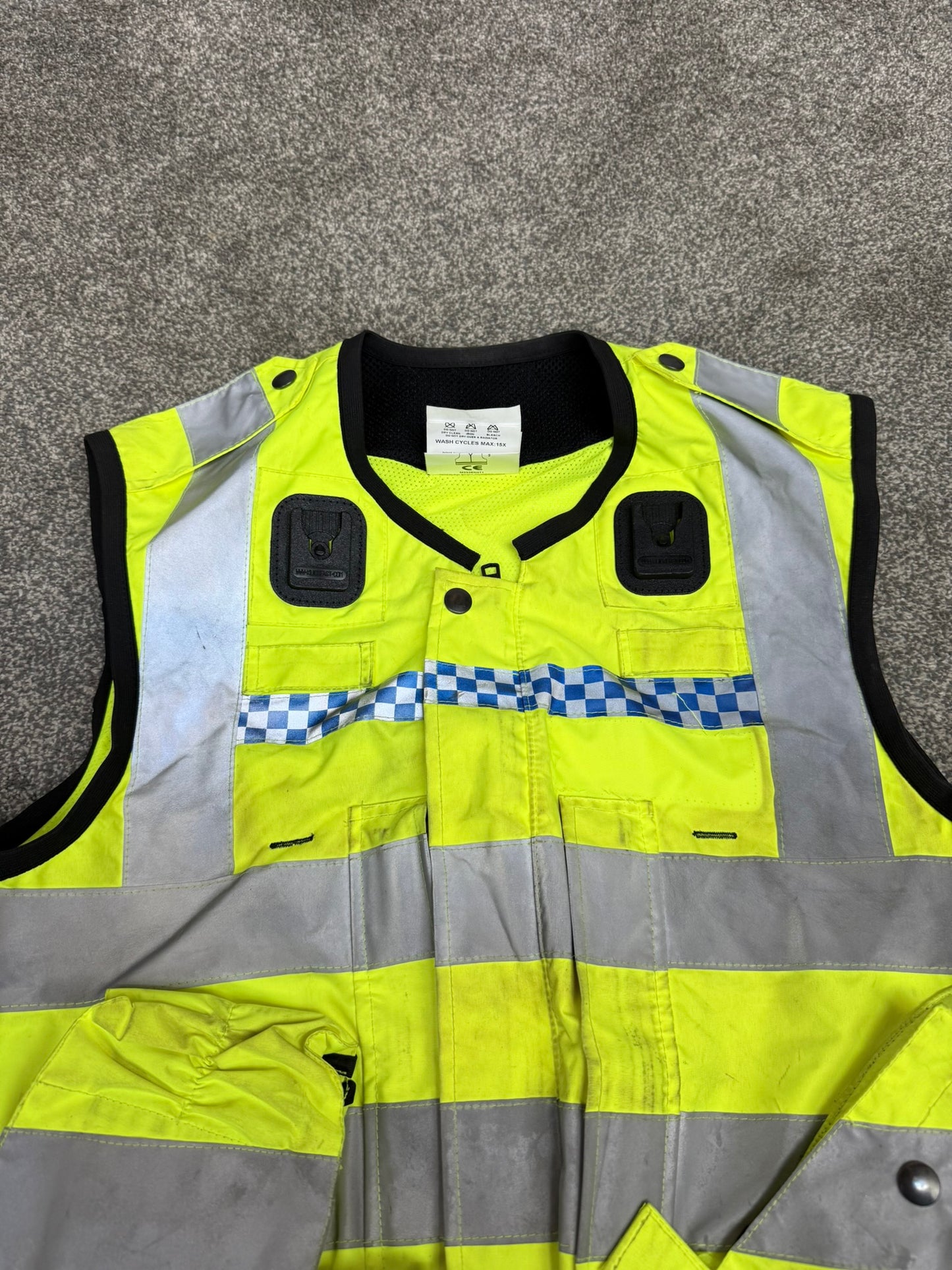 Ex Police Hi Vis Utility Vest Equipment Vest Gilet Yaffy 232 LARGE Patrol Security