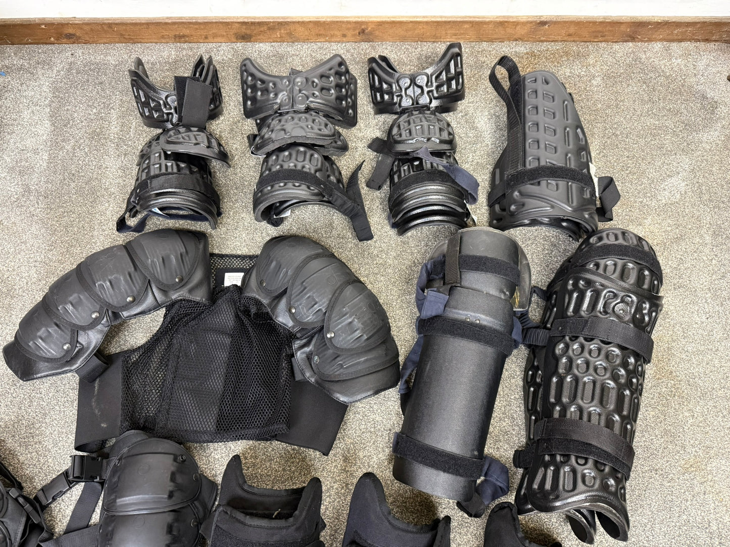 Ex Police Riot Guard Job Lot Shoulder, Arm, Leg, Foot Riot Guards In Pairs