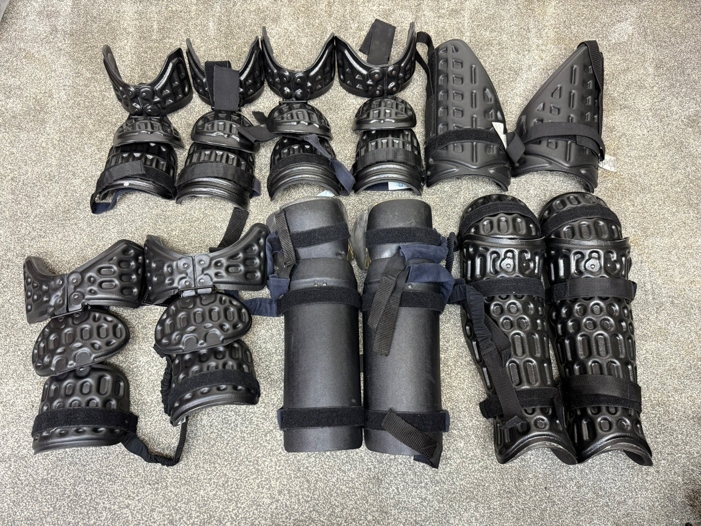 Ex Police Riot Guard Job Lot Shoulder, Arm, Leg, Foot Riot Guards In Pairs