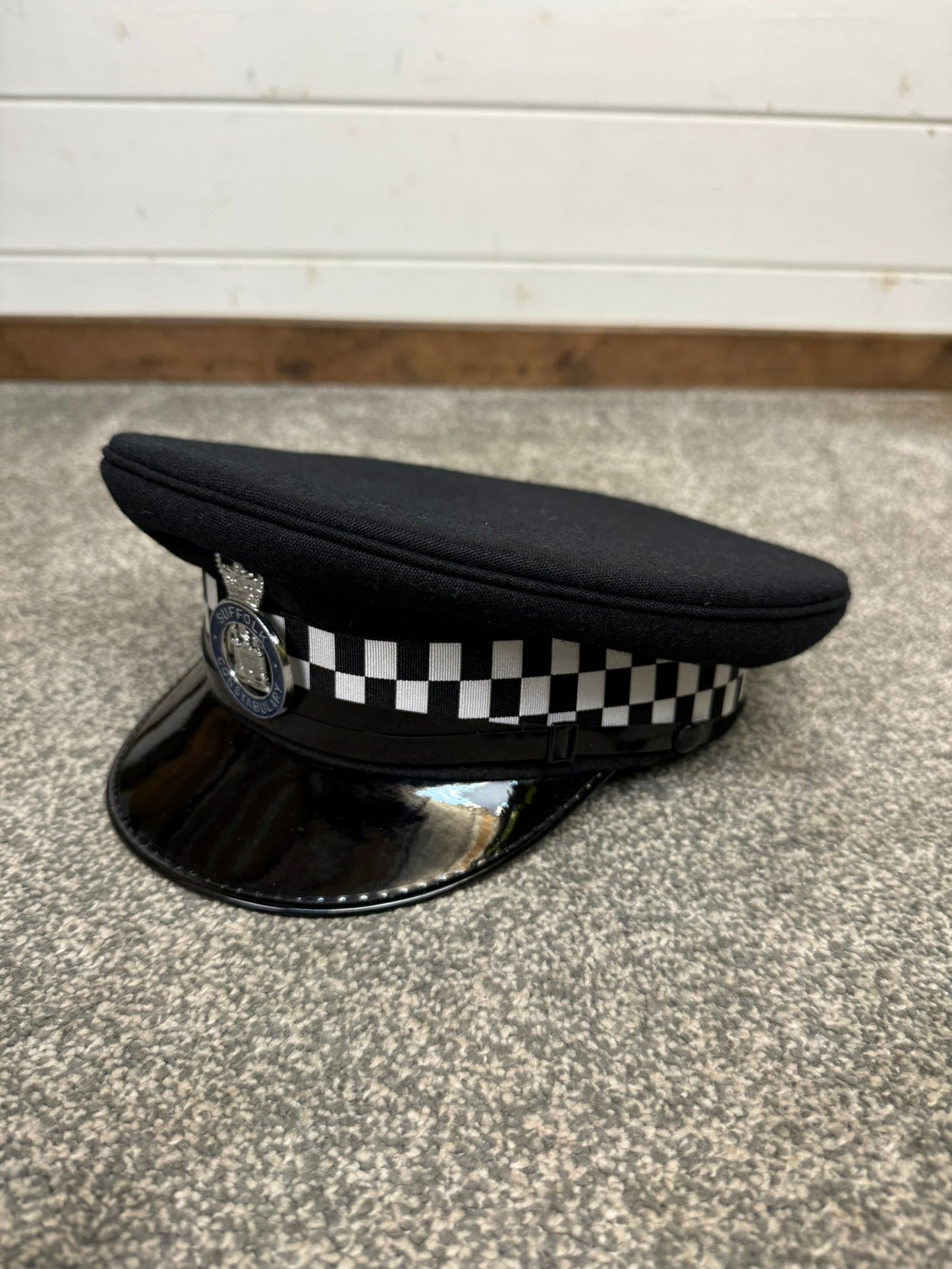 Obsolete Suffolk Constabulary Peak Cap 58cm Film TV Prop Collector Display