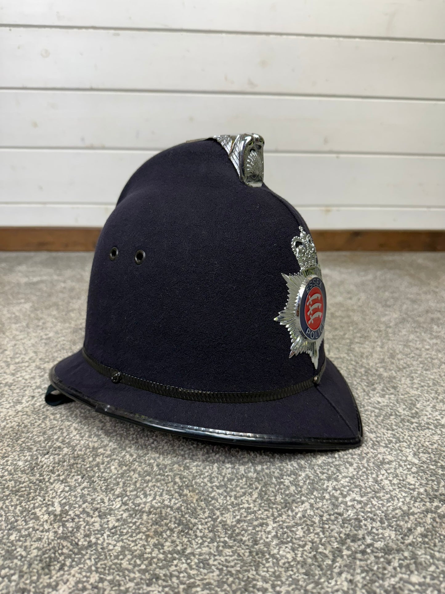 Obsolete Essex Police Bobby Helmet 60cm Coxcomb Hat Collector Memorabilia