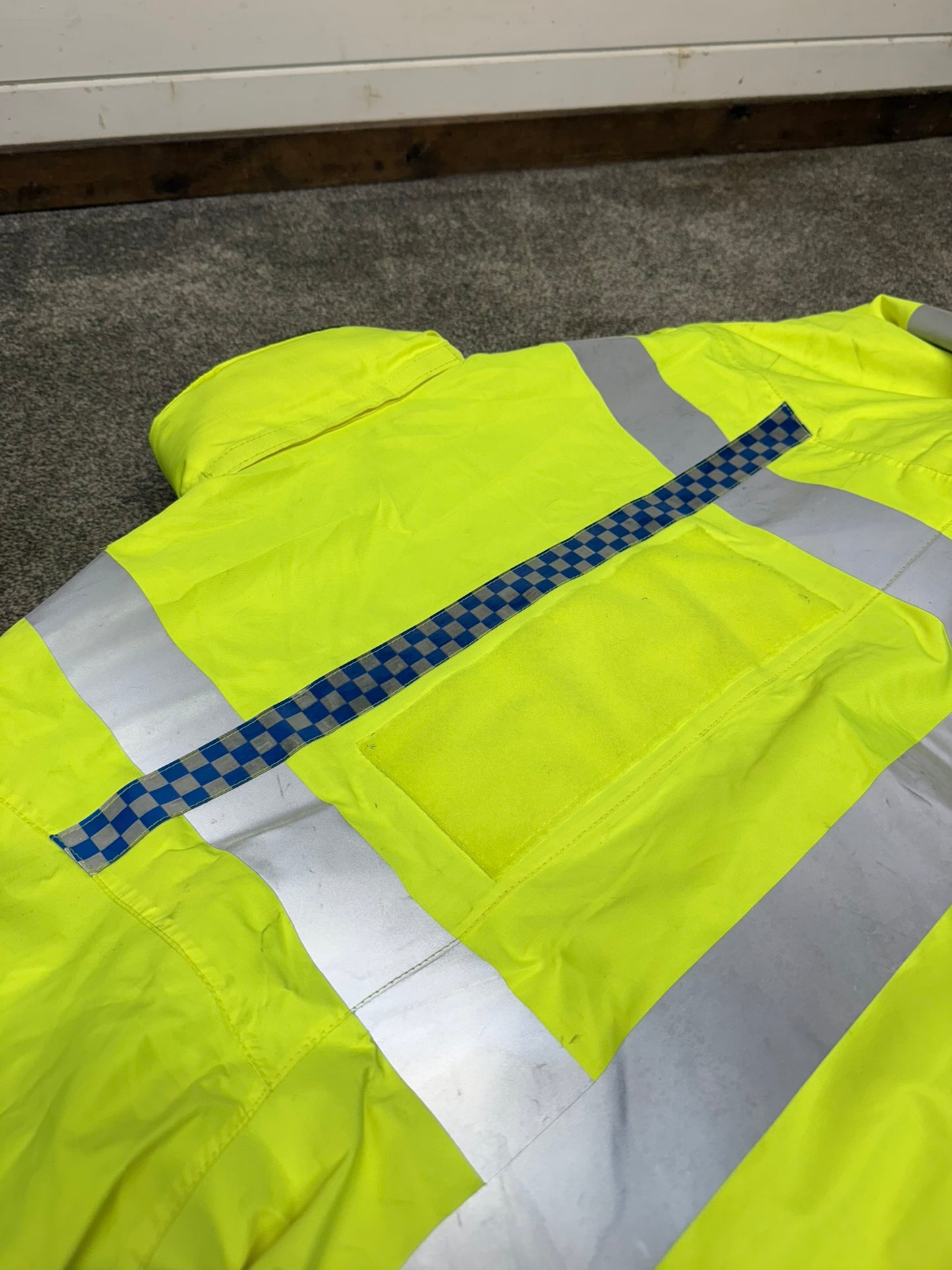 Ex Police Hi Vis 3/4 Waterproof Anorak Coat Security Recovery Jacket Model 789