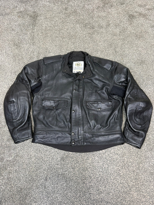 Ex Police BKS Motorbike Leathers 2 Piece Jacket & Trousers & Fleece Liner Bike Leathers