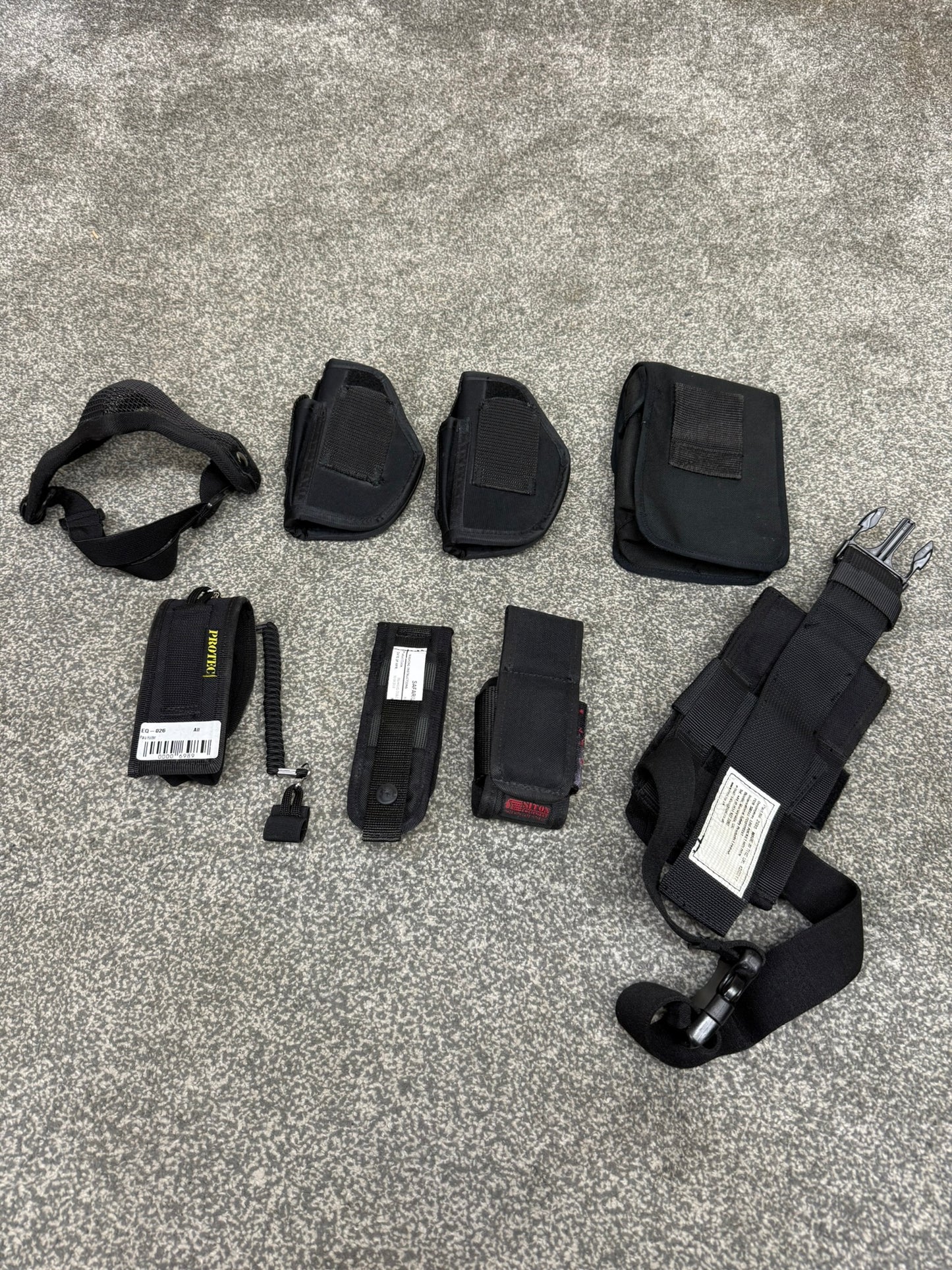 Ex Police Pouch & Holster Job Lot Belt Pouches Accessories Airsoft Bundle