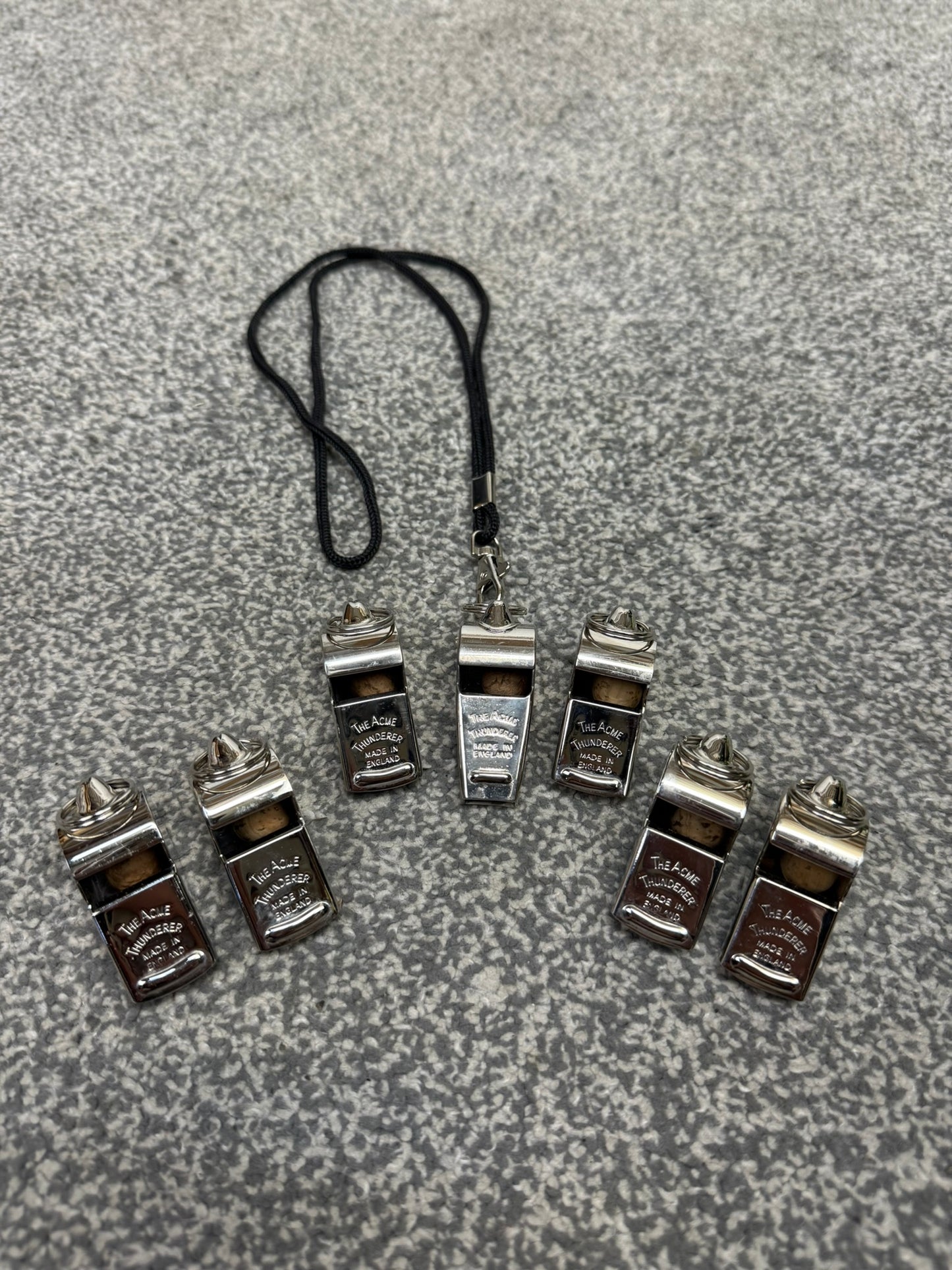 7x Ex Police ACME Thunderer Whistle Job Lot Made In England Collectable Display
