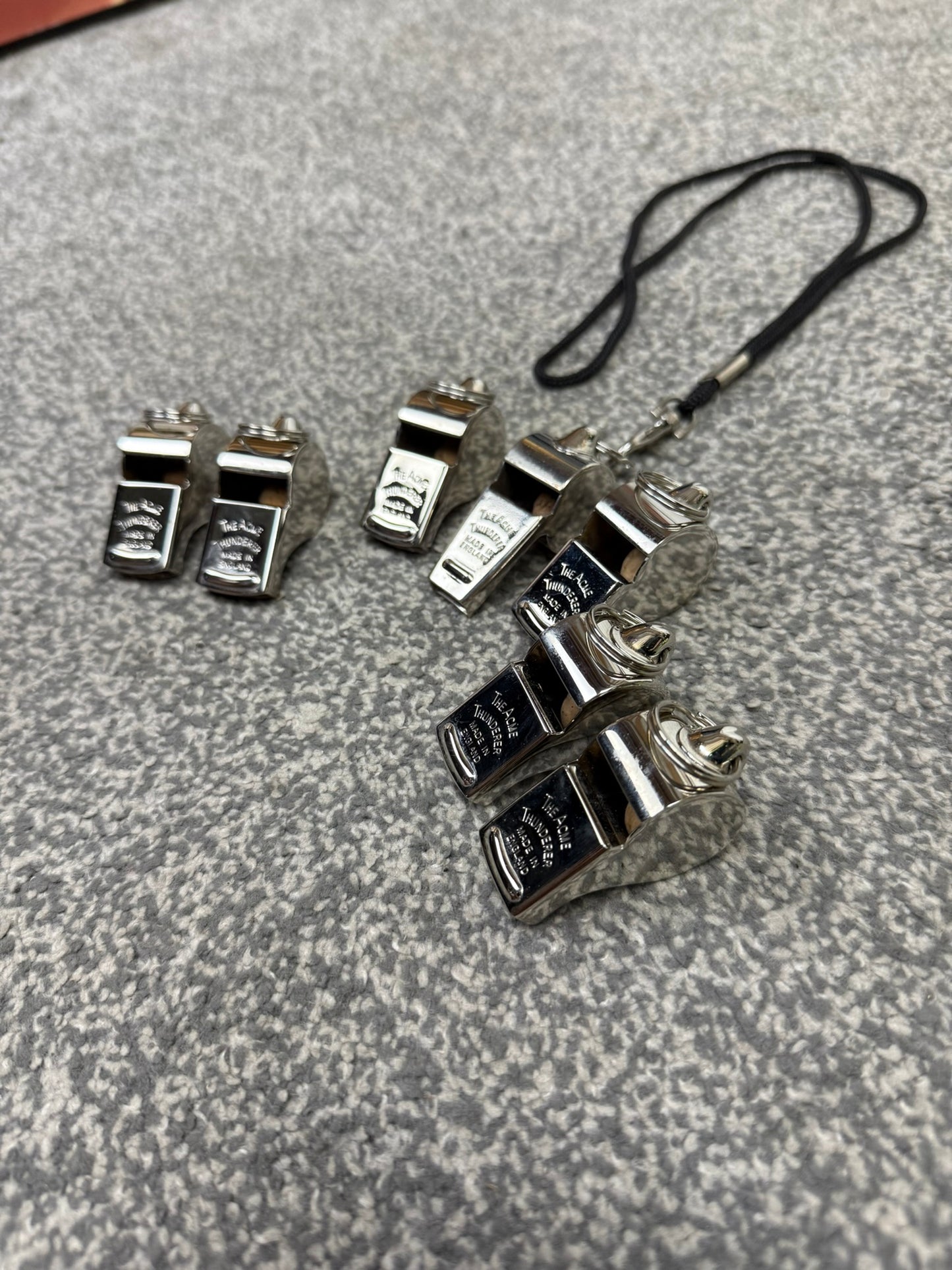 7x Ex Police ACME Thunderer Whistle Job Lot Made In England Collectable Display