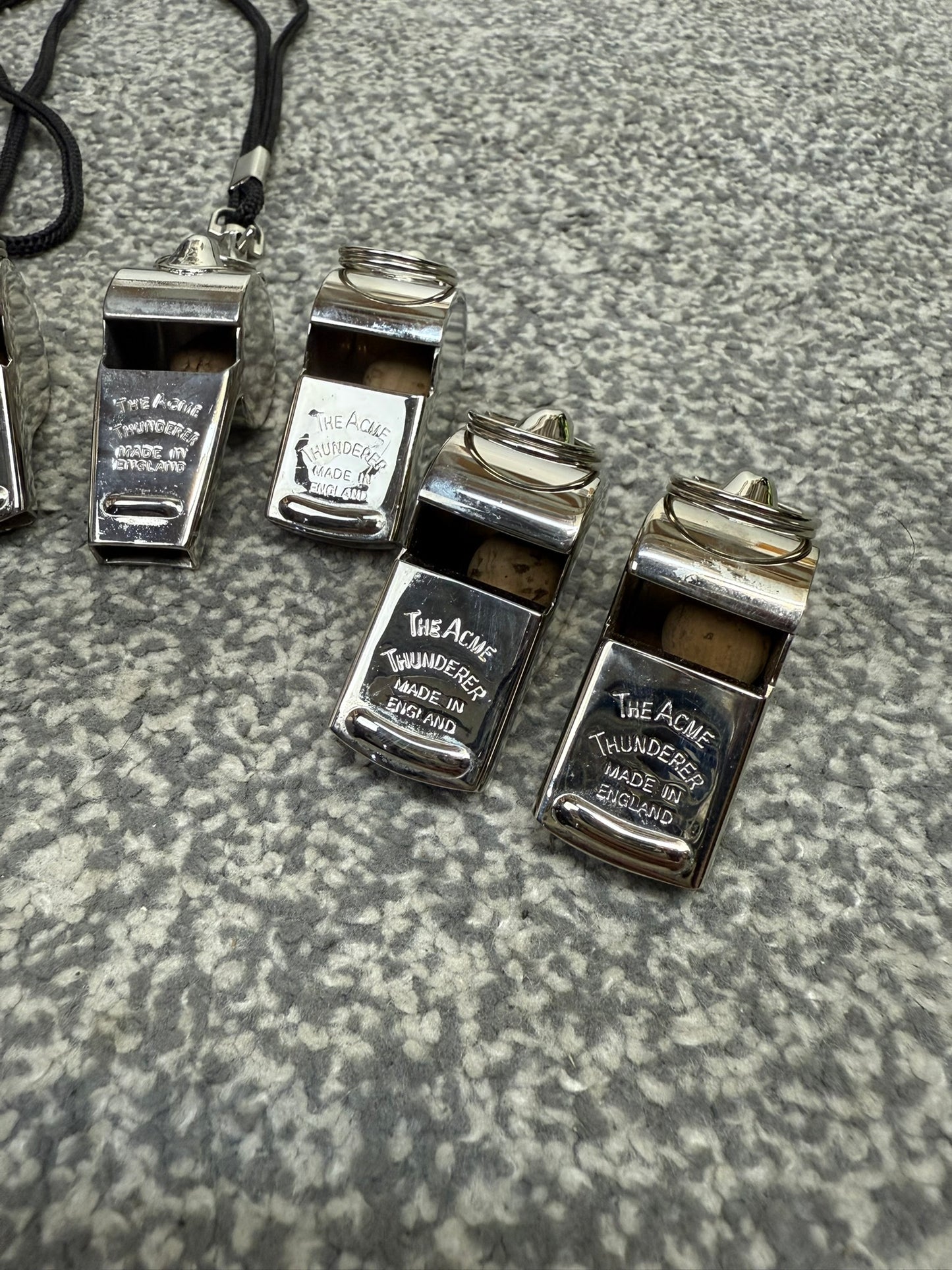 7x Ex Police ACME Thunderer Whistle Job Lot Made In England Collectable Display