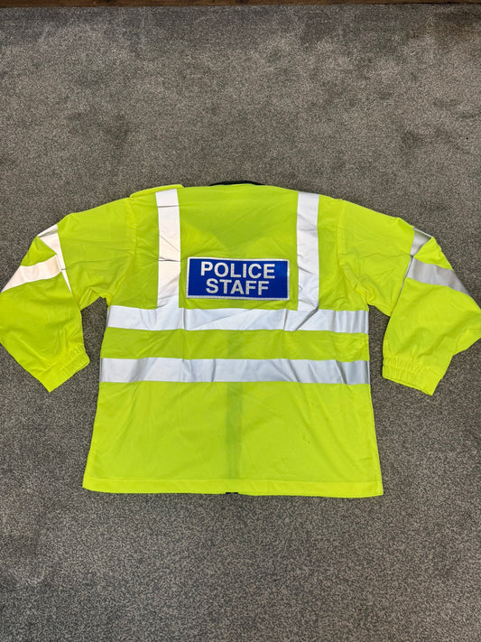 Ex Police Staff Lightweight Hi-Vis Vest BADGED Collector Display TV Film Uniform - Large
