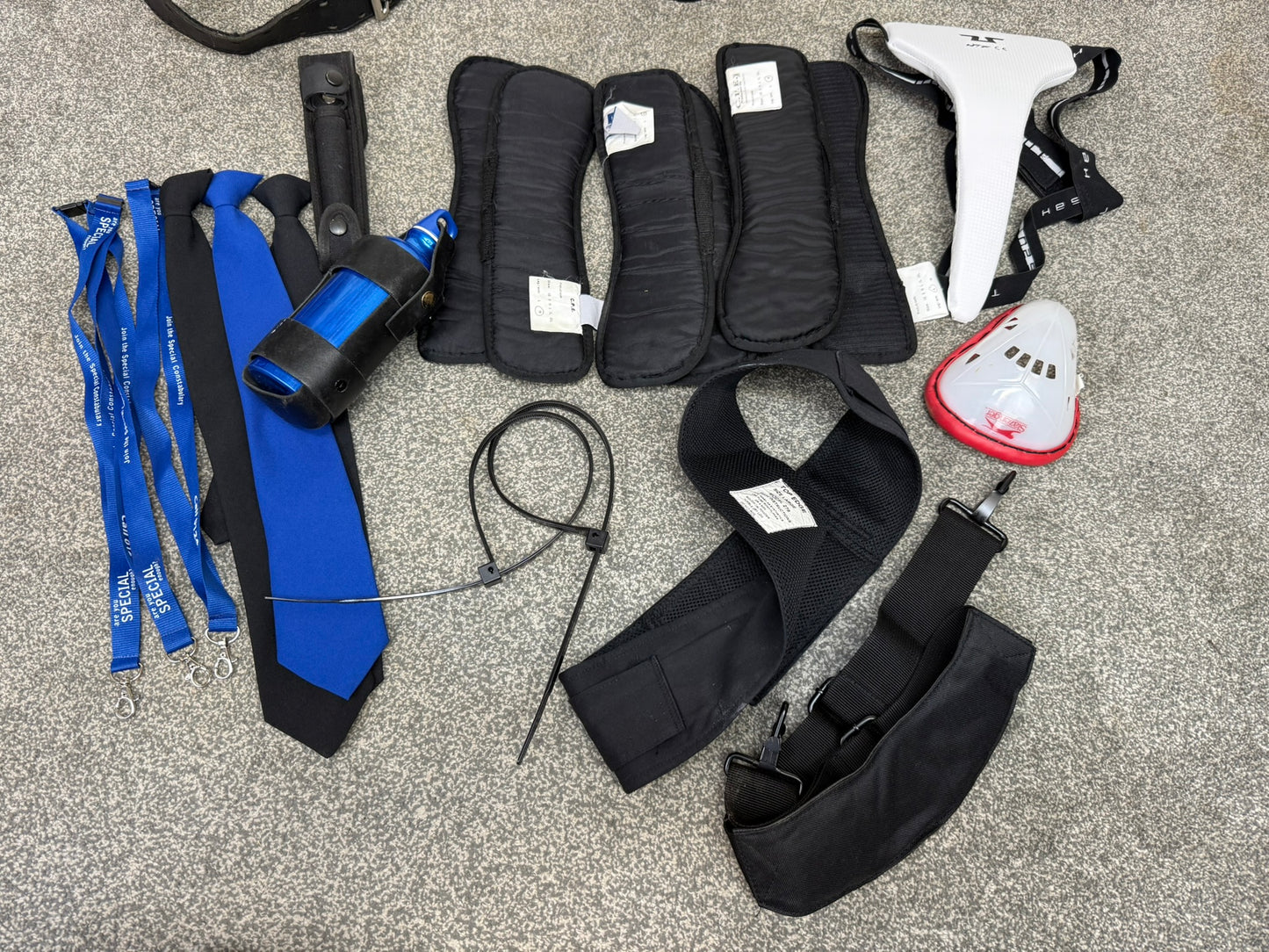 Ex Police Accessory Job Lot Belts Pouches Gloves Cap Goggles Security Lot