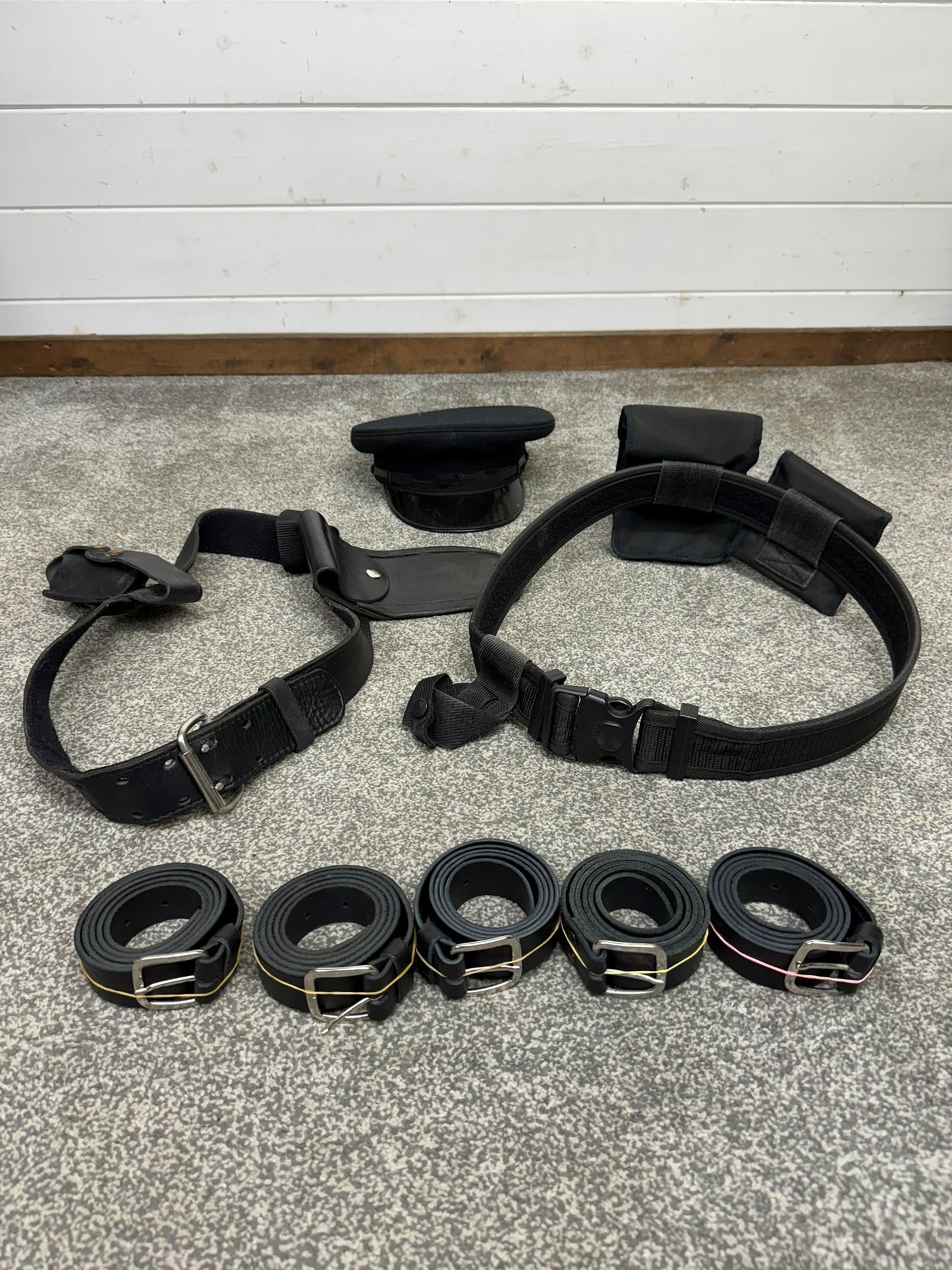Ex Police Accessory Job Lot Belts Pouches Gloves Cap Goggles Security Lot