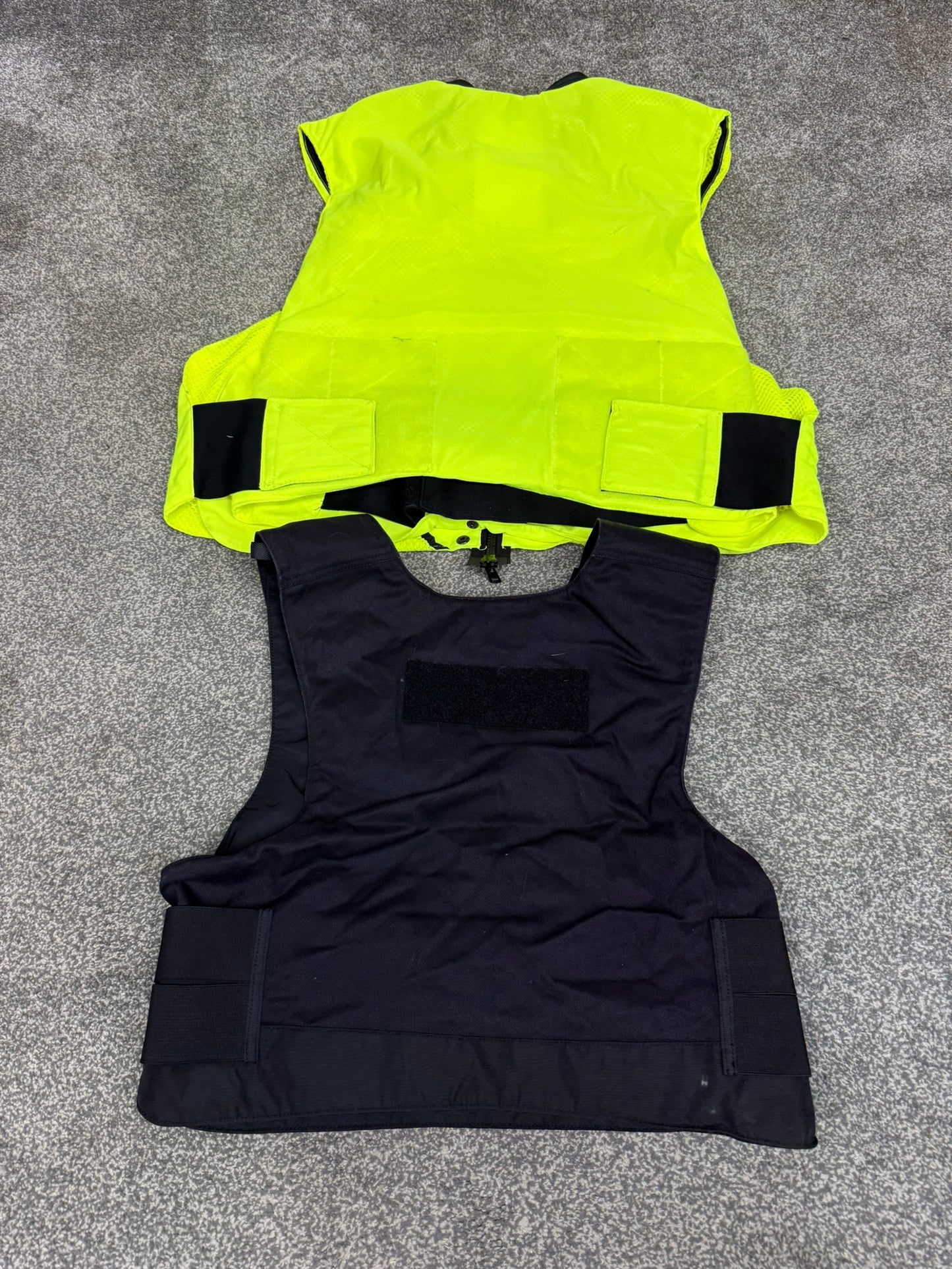 6x Ex Police Body Armour Cover Vest Job Lot Overt & Covert Security Film TV