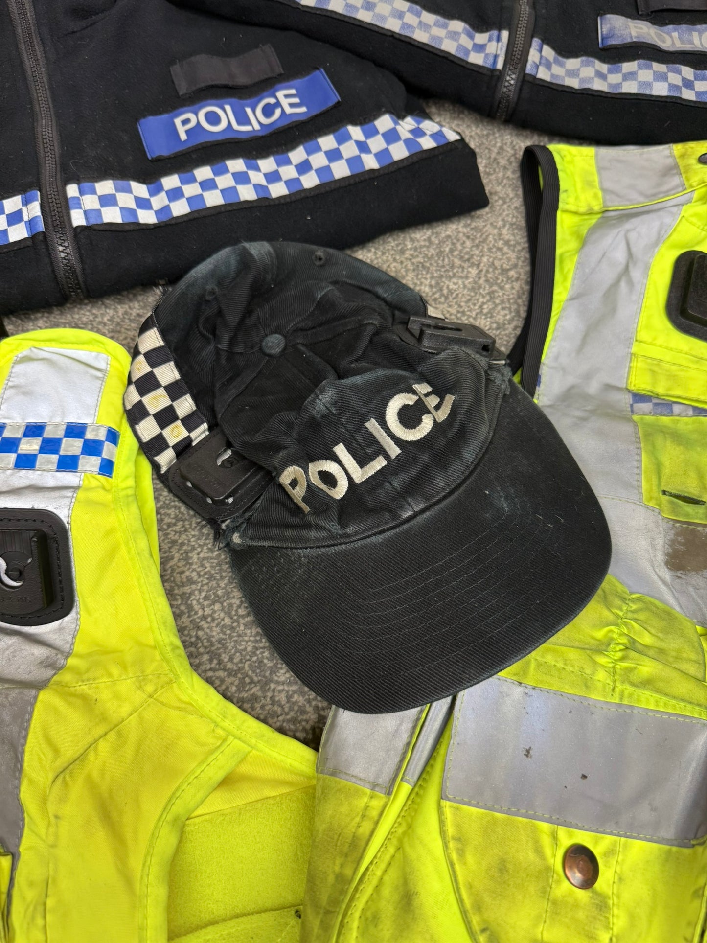 Ex Police Clothing Job Lot Vests & Fleeces Cap - Grade B