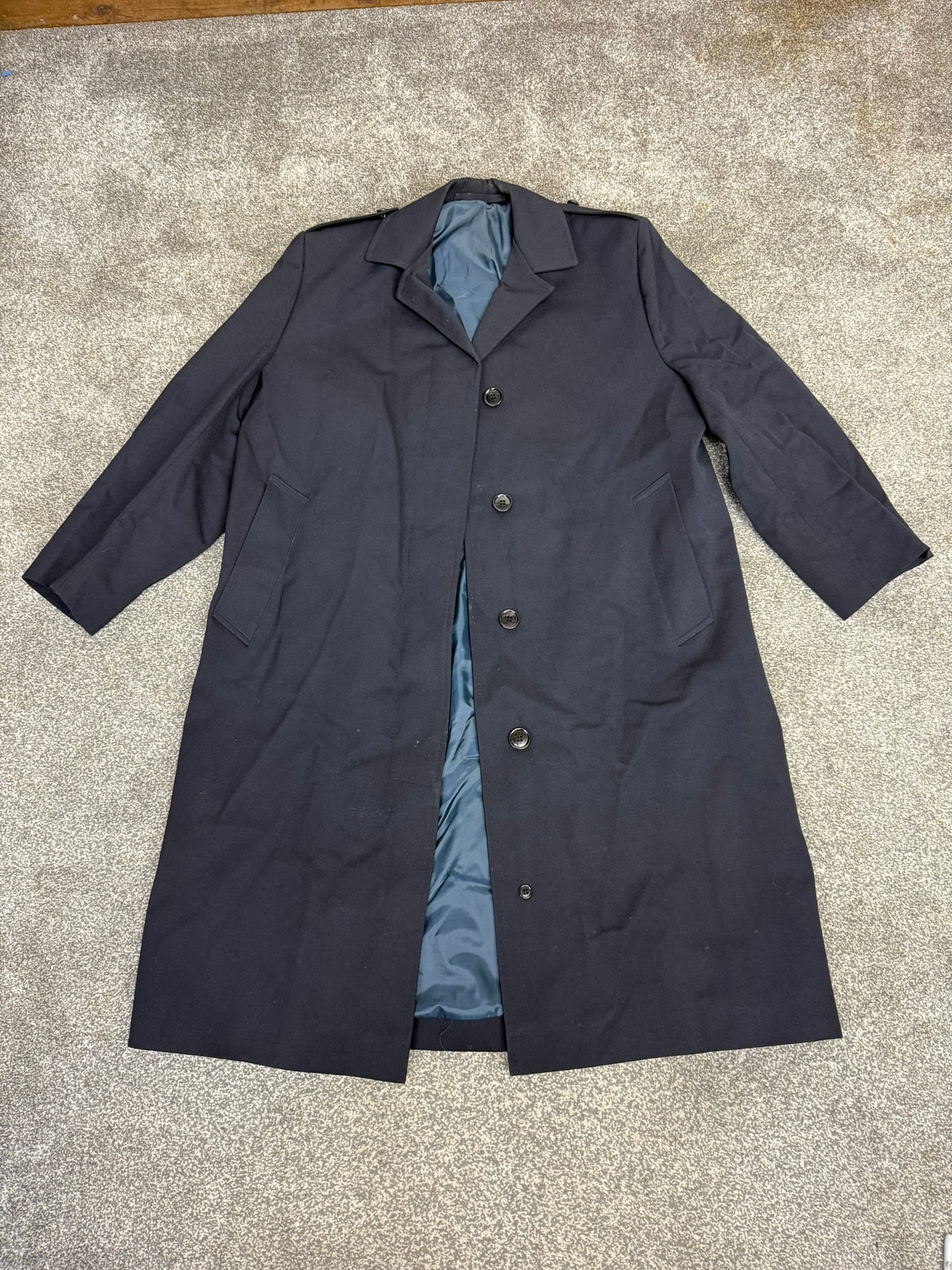 Ex Police Vintage Grantham Weatherwear Overcoat Trenchcoat Long Coat