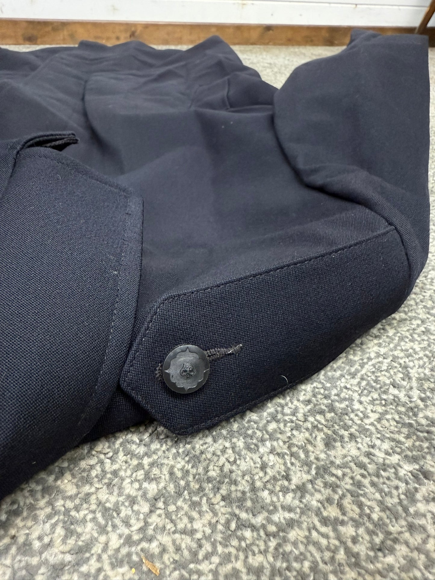 Ex Police Vintage Grantham Weatherwear Overcoat Trenchcoat Long Coat