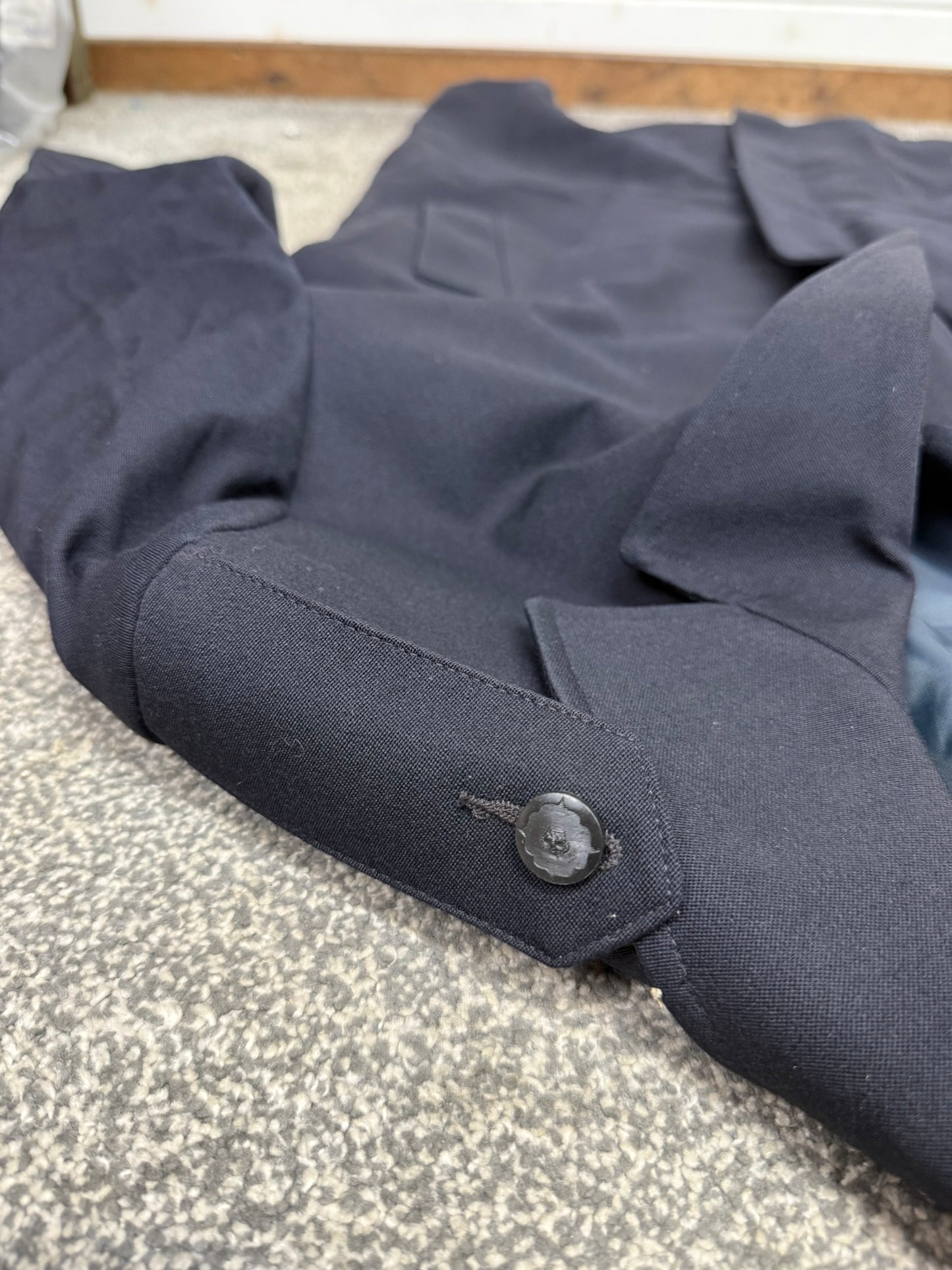 Ex Police Vintage Grantham Weatherwear Overcoat Trenchcoat Long Coat