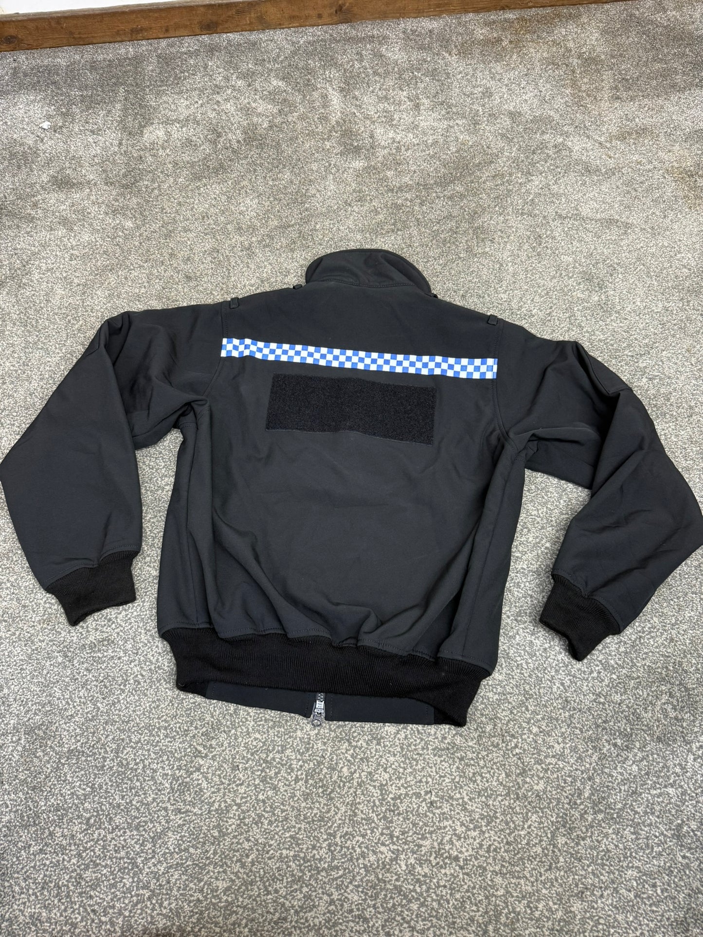 Ex Police Black Soft Shell Fleece Jacket Security Patrol TV Film Model 817