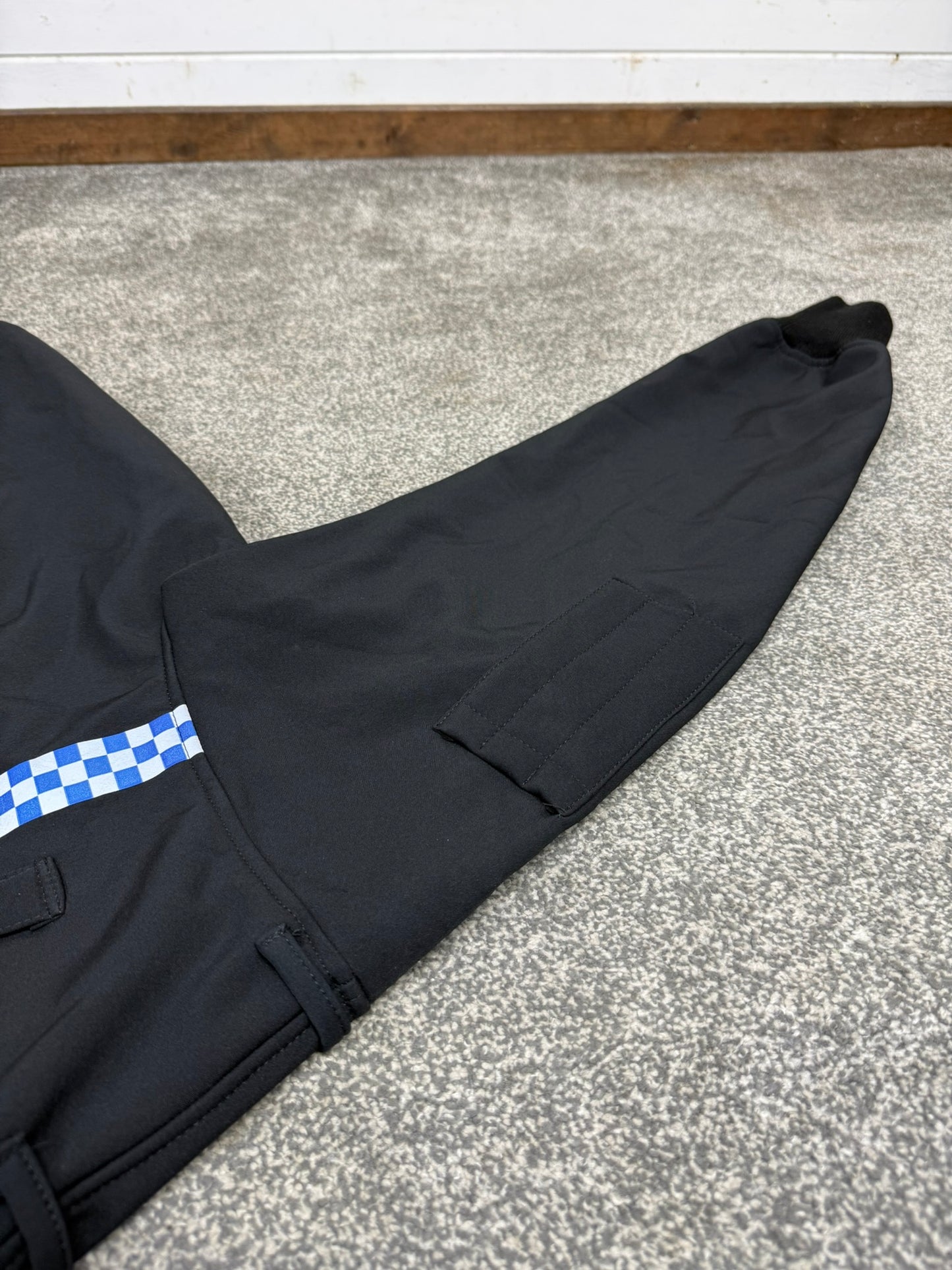 Ex Police Black Soft Shell Fleece Jacket Security Patrol TV Film Model 817