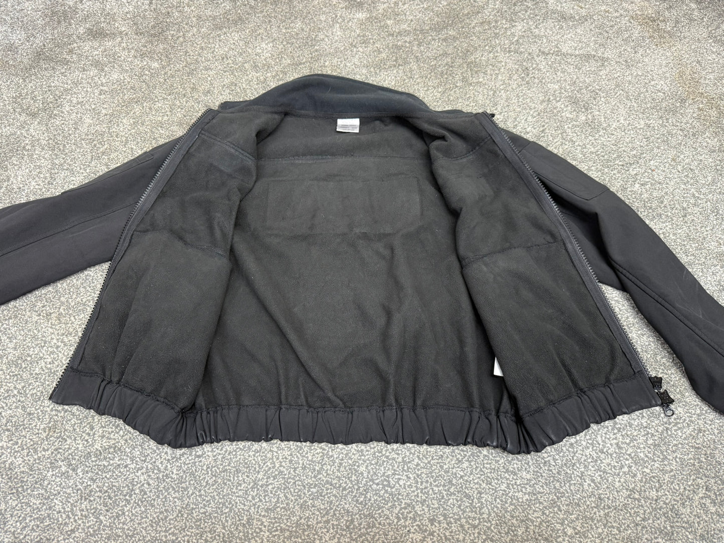 Ex Police Black Soft Shell Fleece Jacket Security Patrol TV Film PR2SSF1