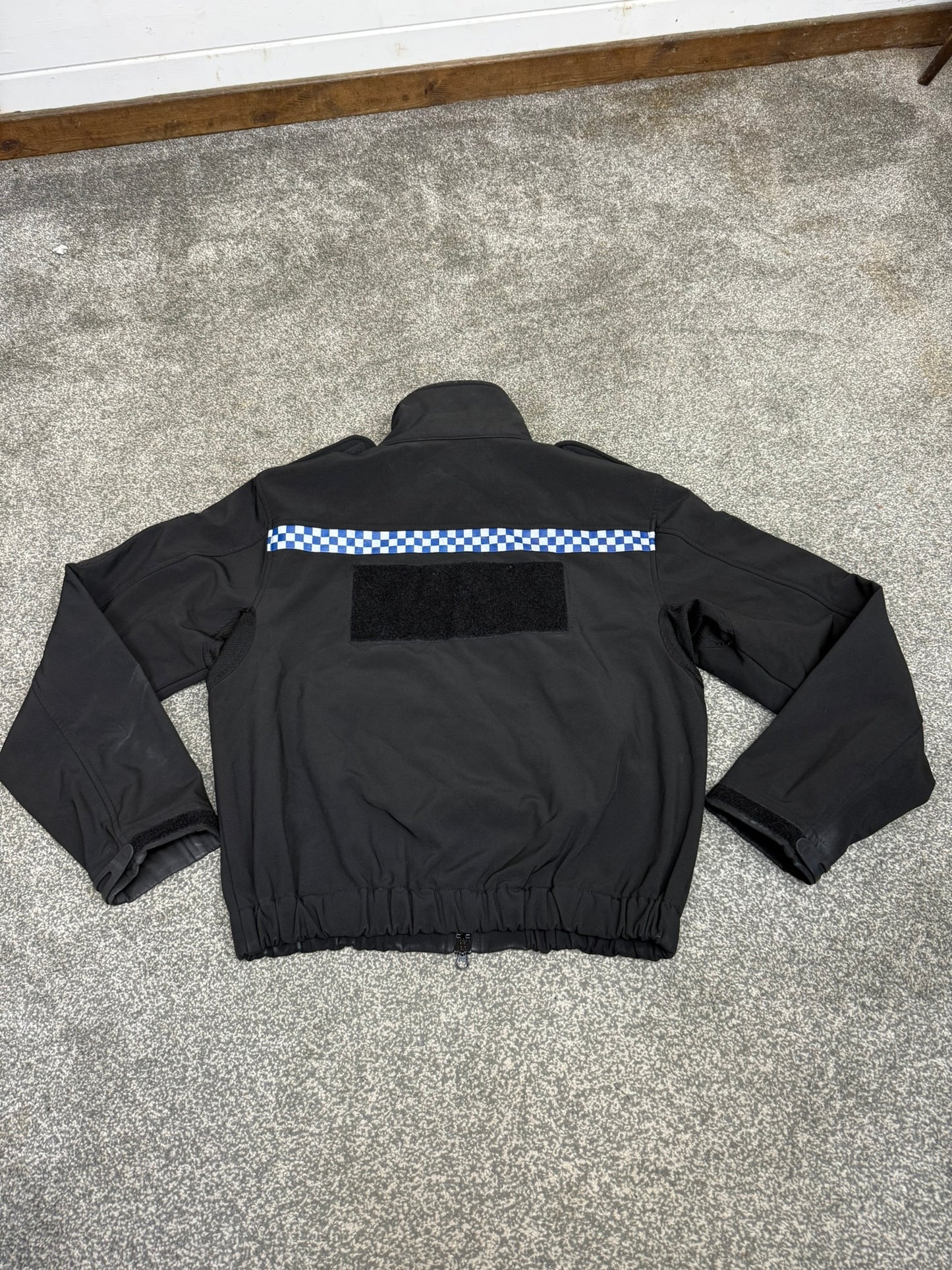 Ex Police Black Soft Shell Fleece Jacket Security Patrol TV Film PR2SSF1