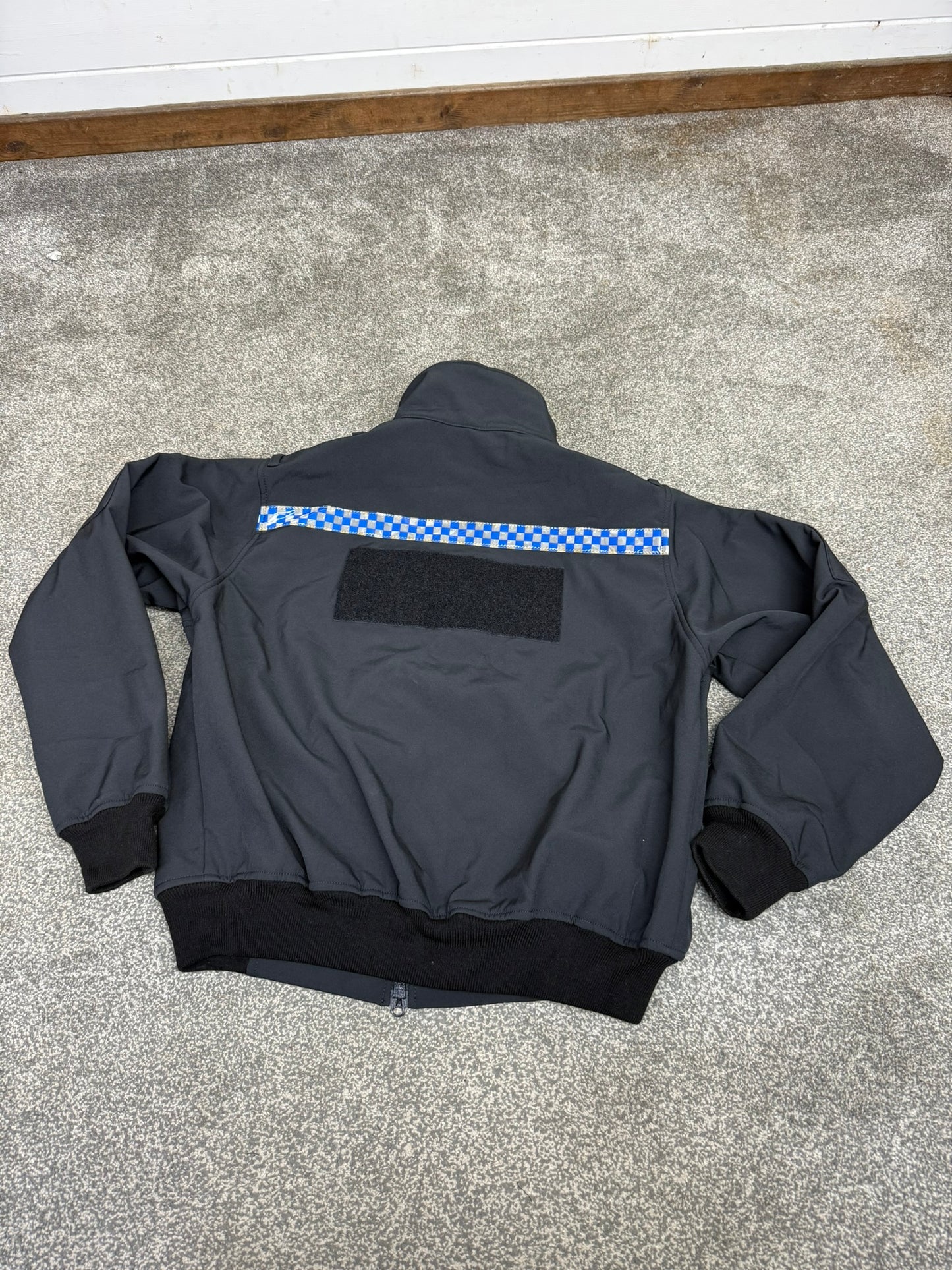 Ex Police Black Soft Shell Fleece Jacket Security Patrol TV Film Model 786