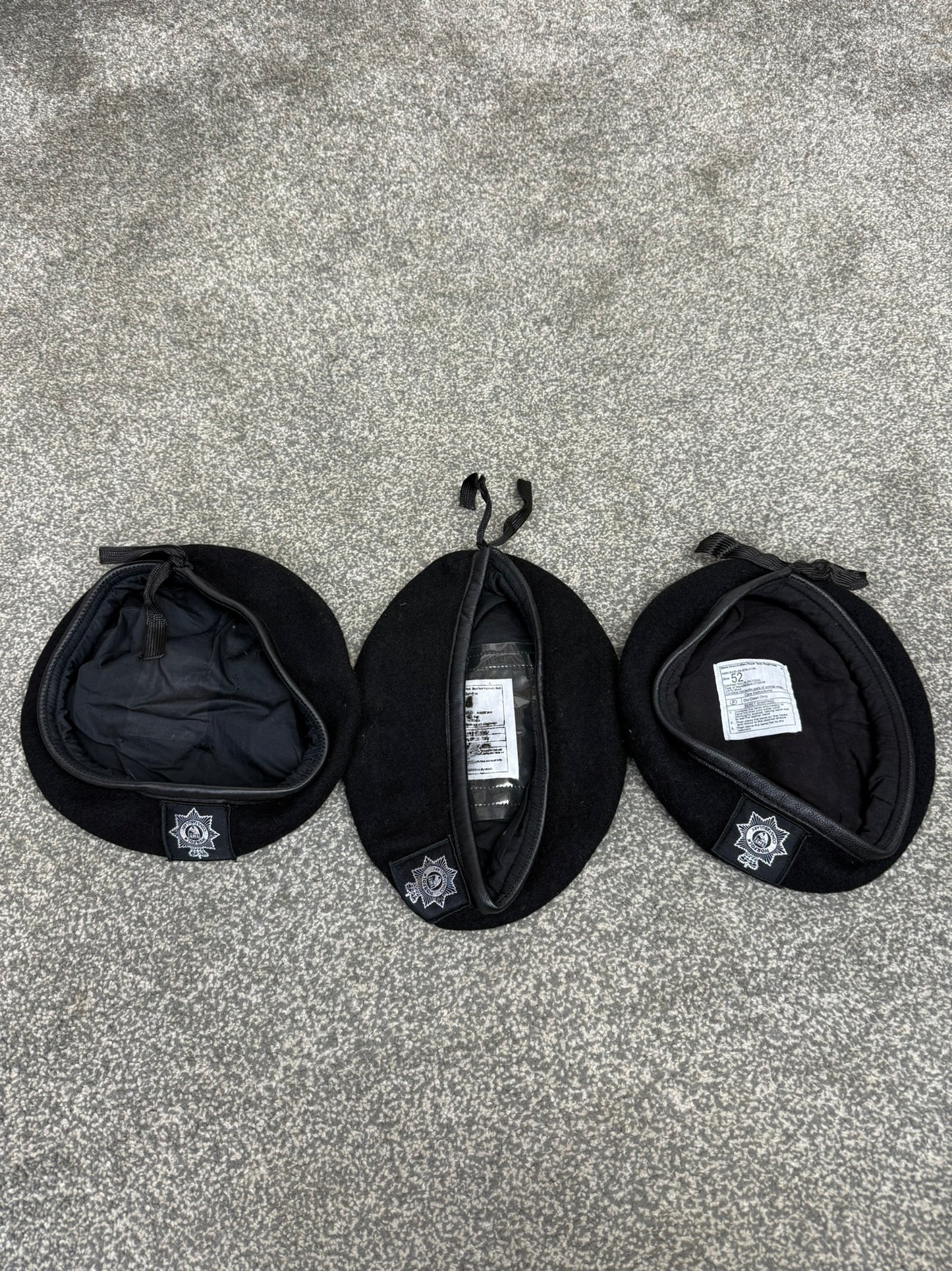 3x Ex Police Norfolk Constabulary Beret VPC Cadet Job Lot