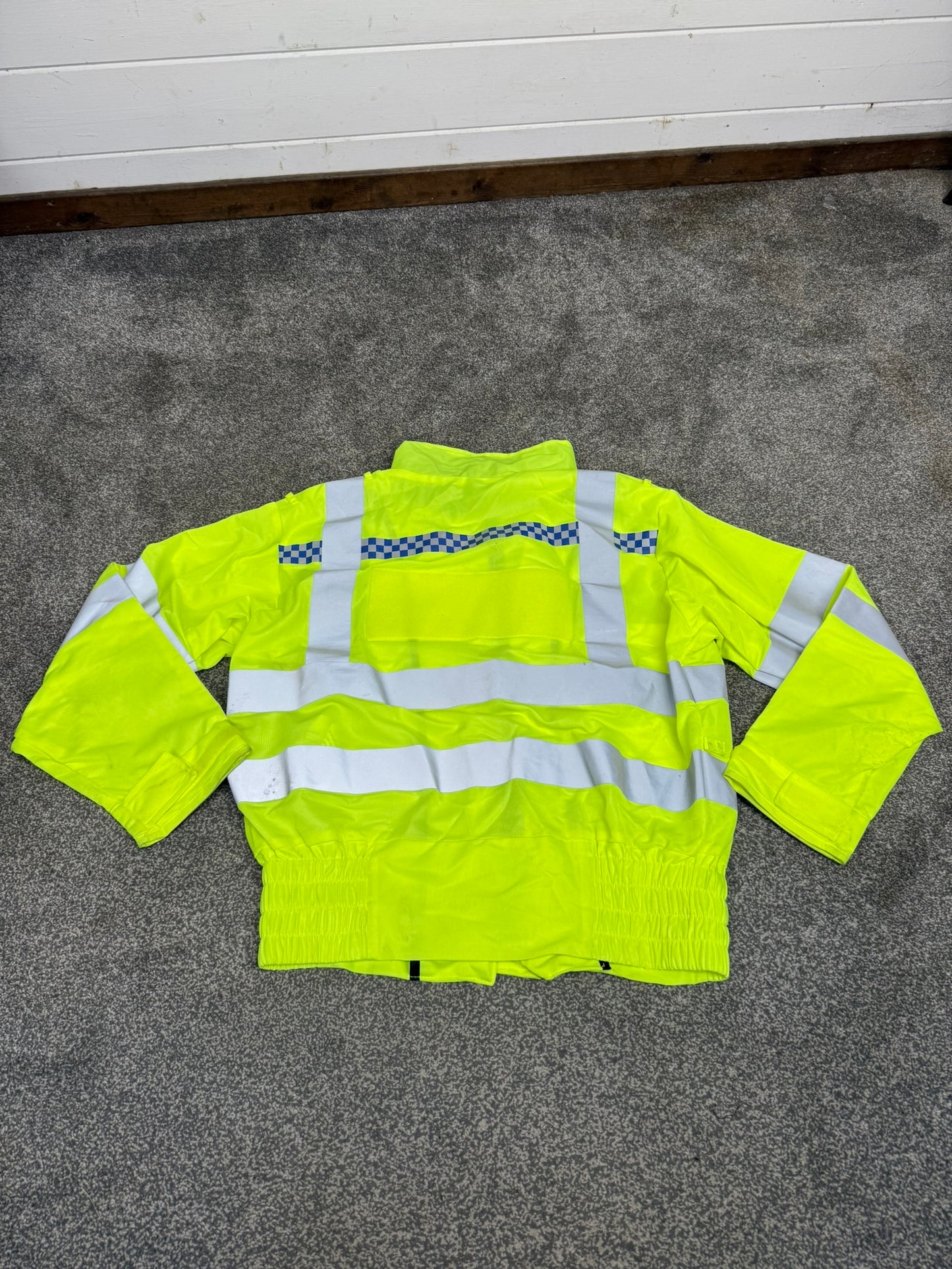 Hi Vis Lightweight Motorbike Bomber Jacket Ex Police Security Recovery Biker G2
