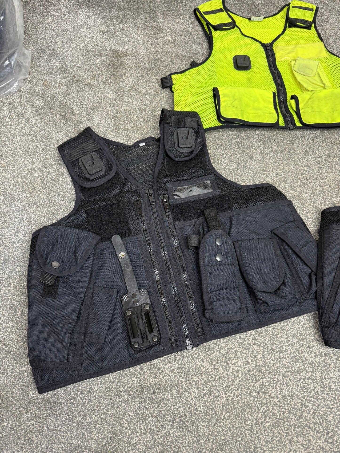 3x Ex Police Arktis Utility Tac Vest Black & Hi-Vis Job Lot Security Equipment Patrol