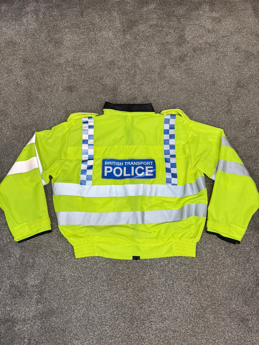 Ex British Transport Police BTP Hi Vis Vest Bomber Vest Collector Display TV Film Uniform